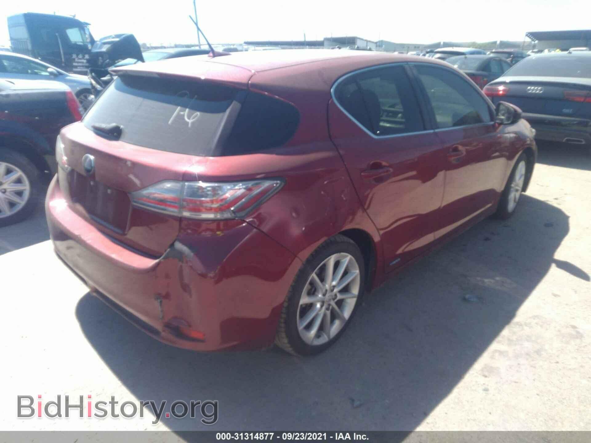 2011 LEXUS CT 200H - VIN: JTHKD5BH9B2043061 - Фото 4