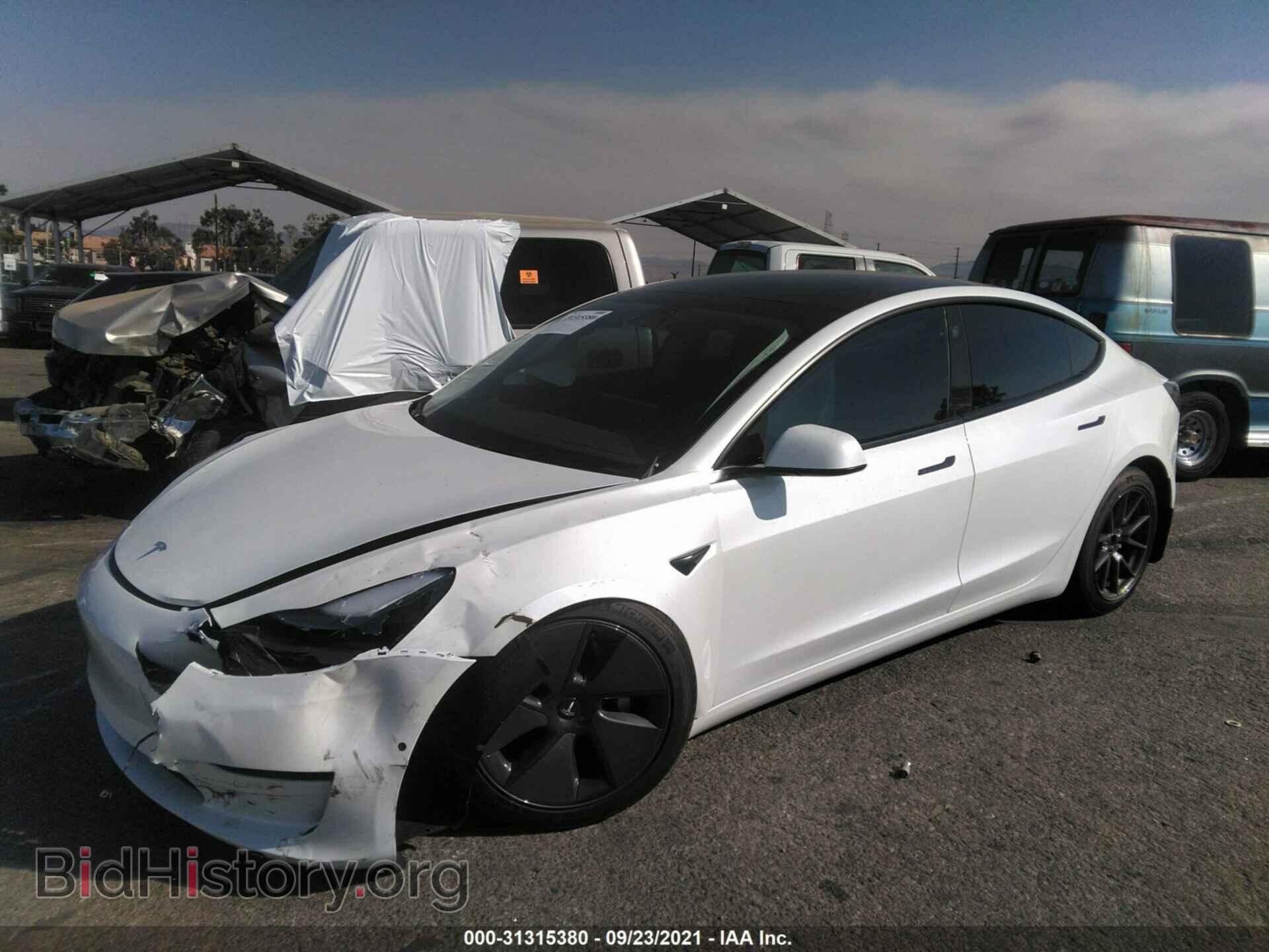2021 TESLA MODEL 3 - VIN: 5YJ3E1EA7MF005497 - Фото 2