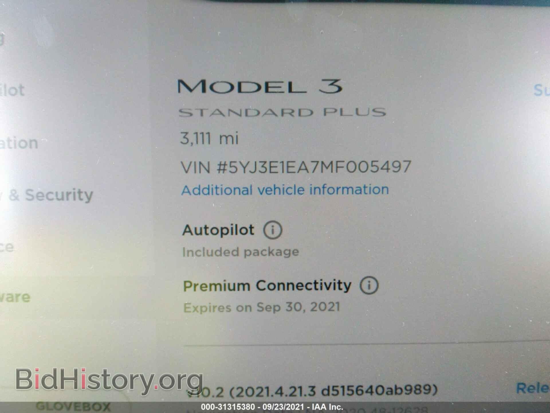 2021 TESLA MODEL 3 - VIN: 5YJ3E1EA7MF005497 - Фото 7