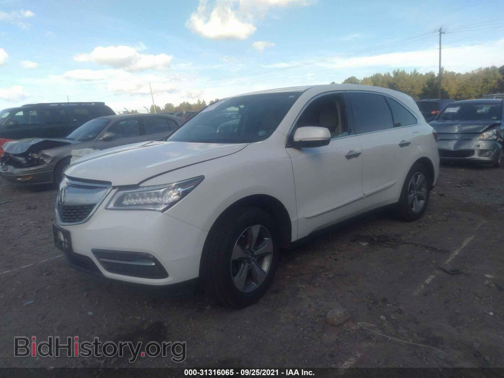 2014 ACURA MDX - VIN: 5FRYD4H2XEB017318 - Фото 2