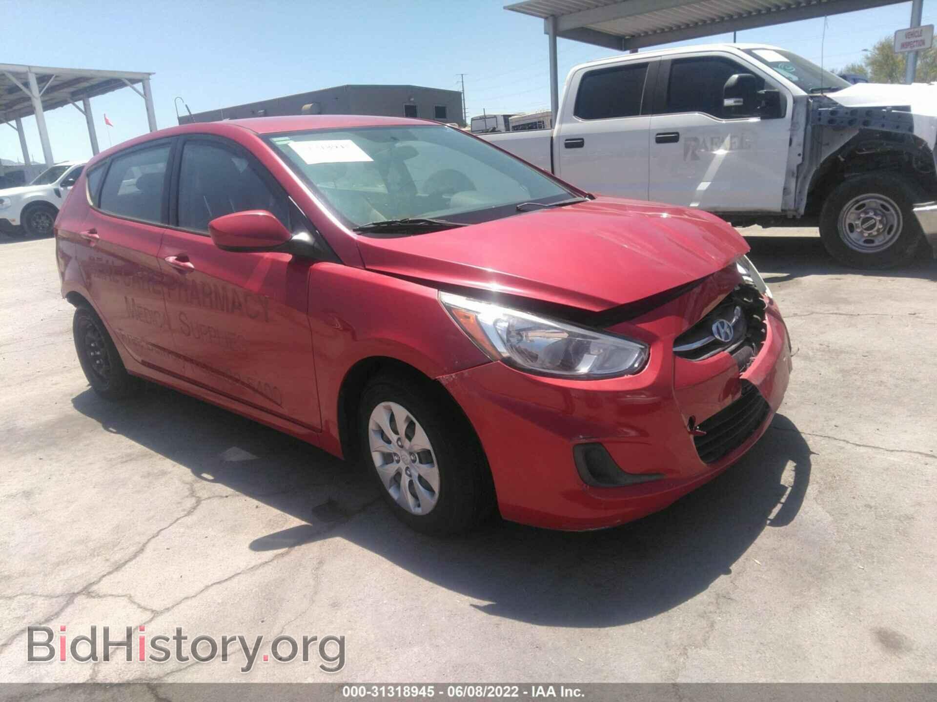 Фотография KMHCT5AE2GU251676 - HYUNDAI ACCENT 2016