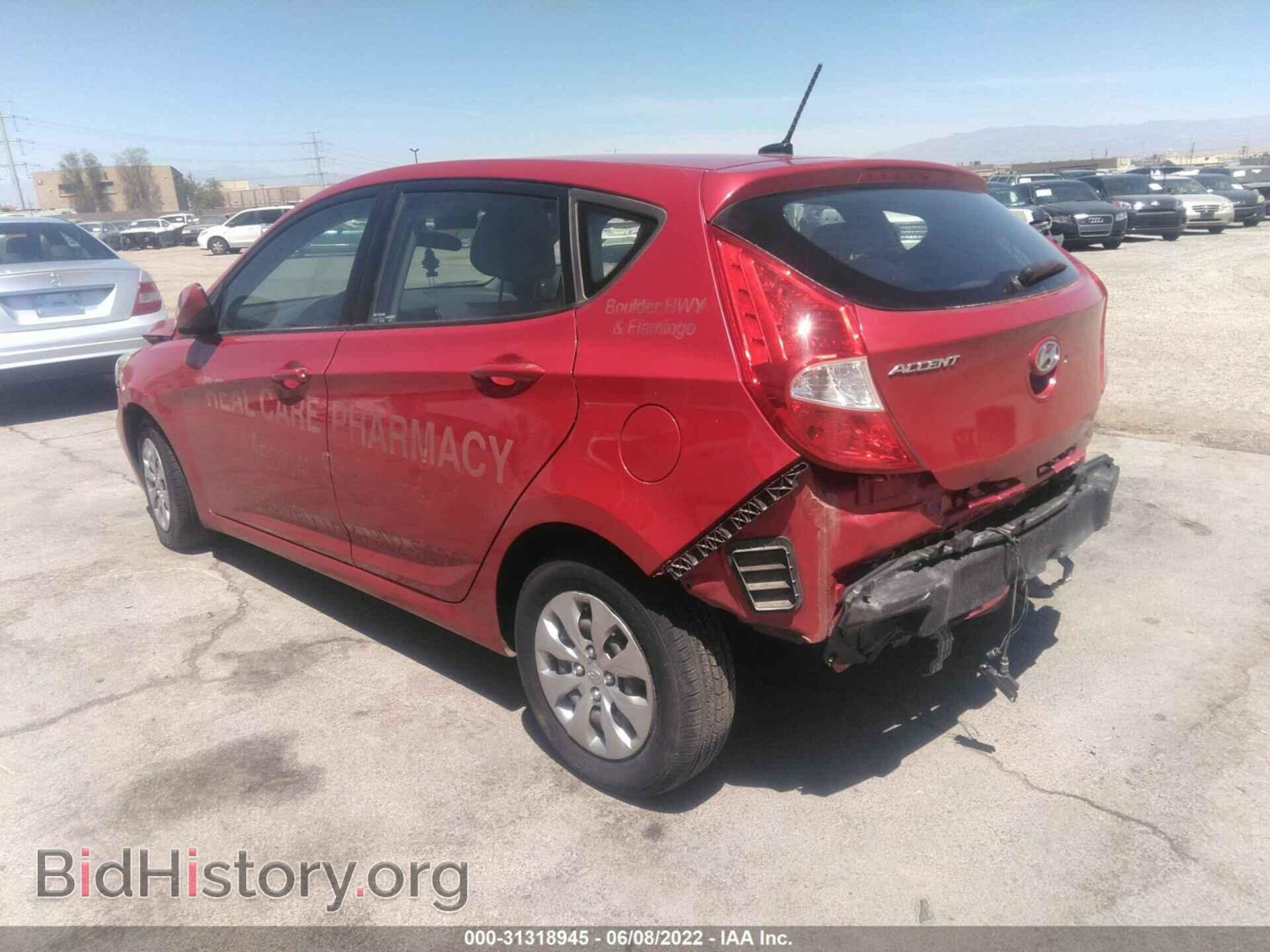 2016 HYUNDAI ACCENT - VIN: KMHCT5AE2GU251676 - Фото 3