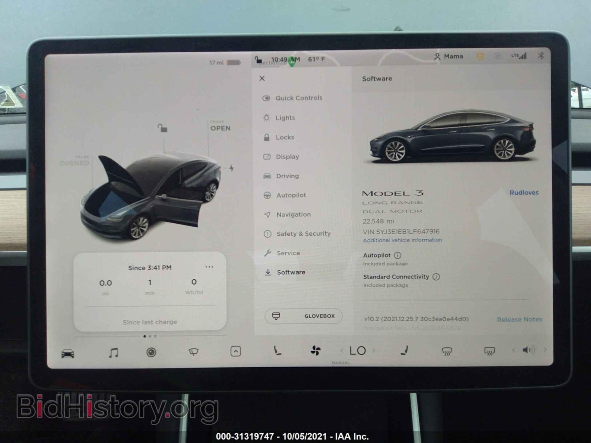 2020 TESLA MODEL 3 - VIN: 5YJ3E1EB1LF647916 - Фото 7