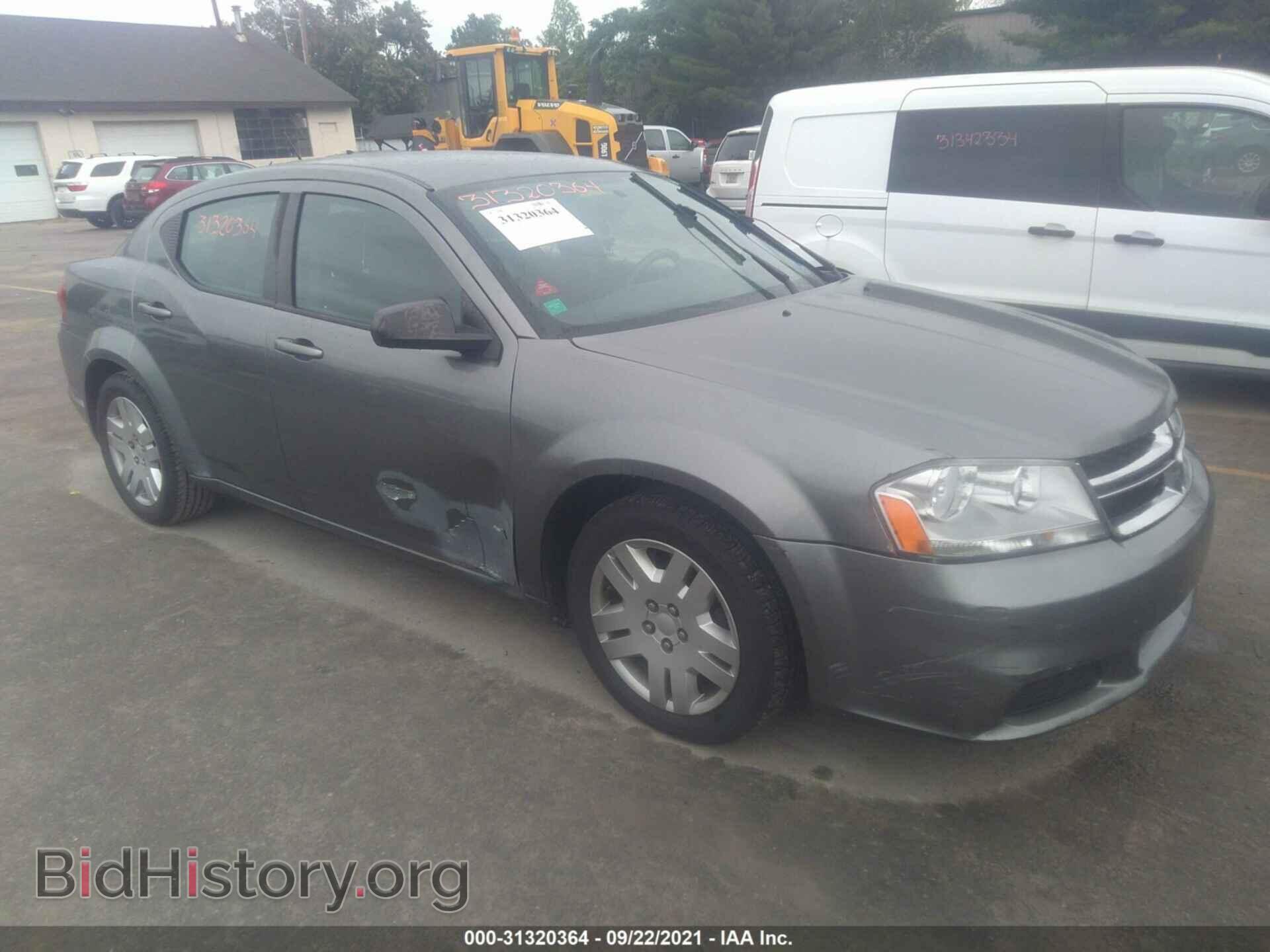 Photo 1C3CDZAB2CN274687 - DODGE AVENGER 2012