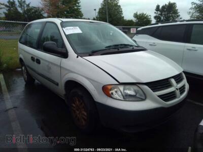 2007 Dodge CARAVAN SE, white — VIN 1D4GP25E27B239741, IAAI