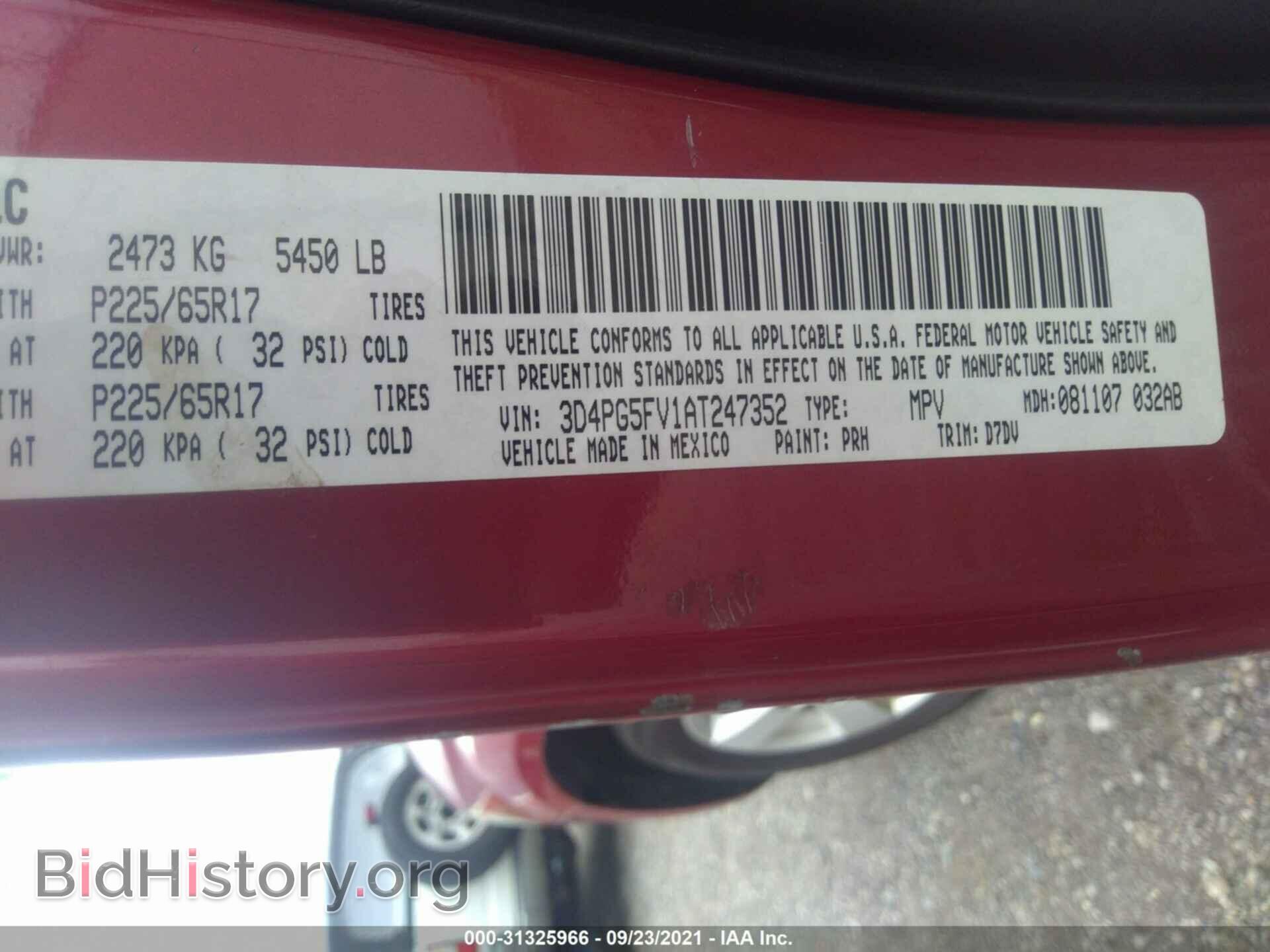 2010 DODGE JOURNEY - VIN: 3D4PG5FV1AT247352 - Фото 9