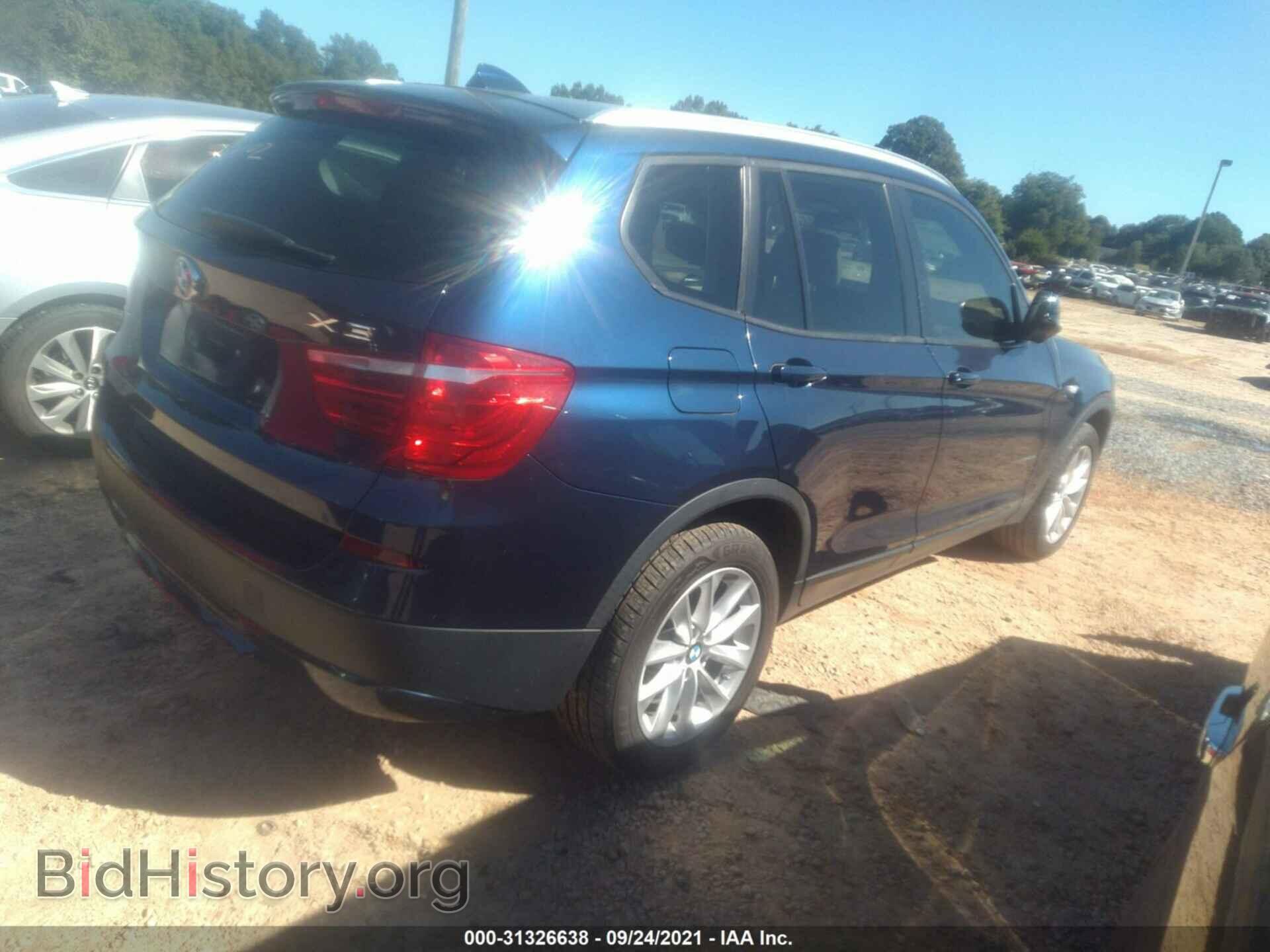 2013 BMW X3 - VIN: 5UXWX9C59D0D04422 - Фото 4