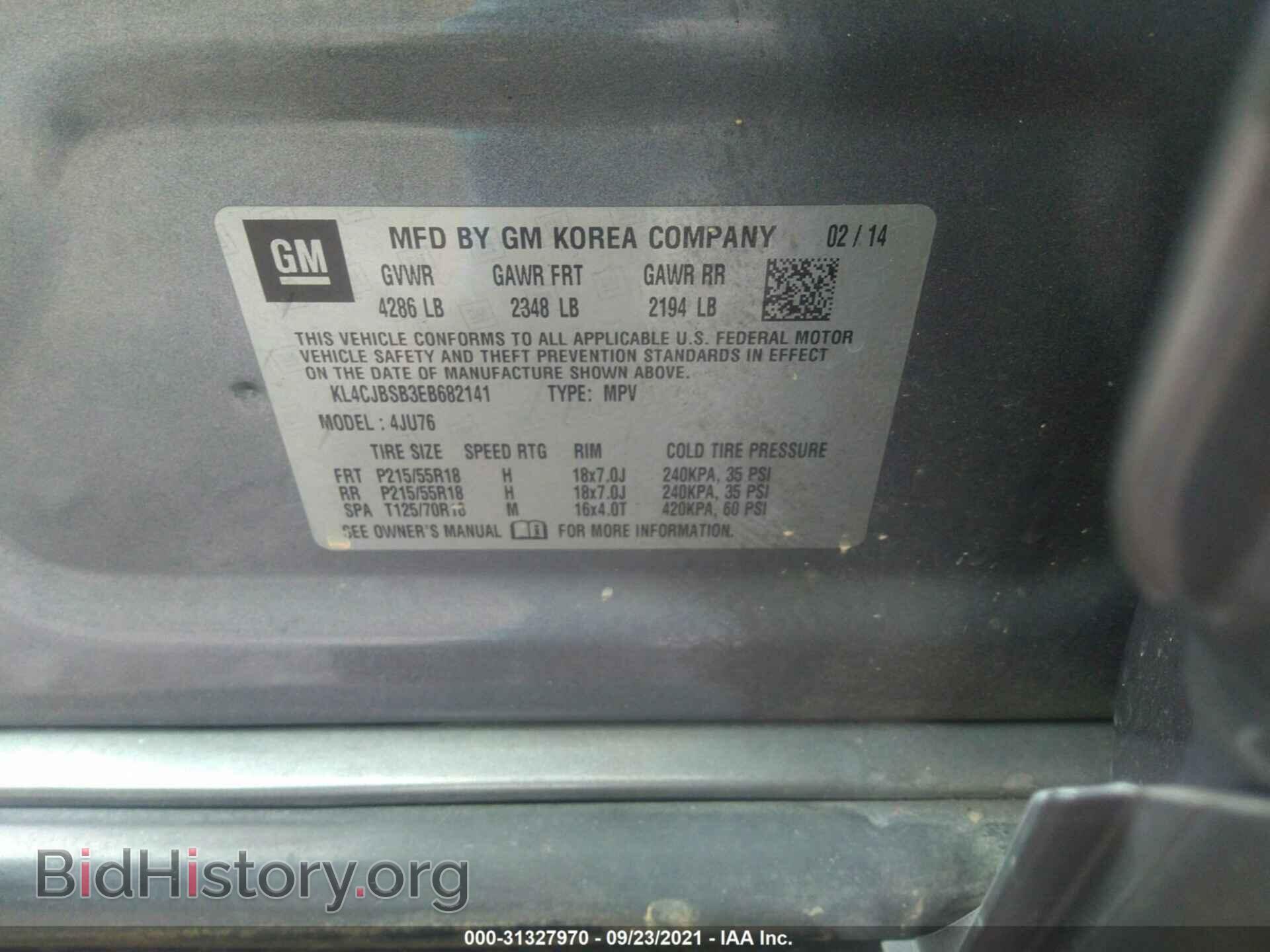 2014 BUICK ENCORE - VIN: KL4CJBSB3EB682141 - Photo 9