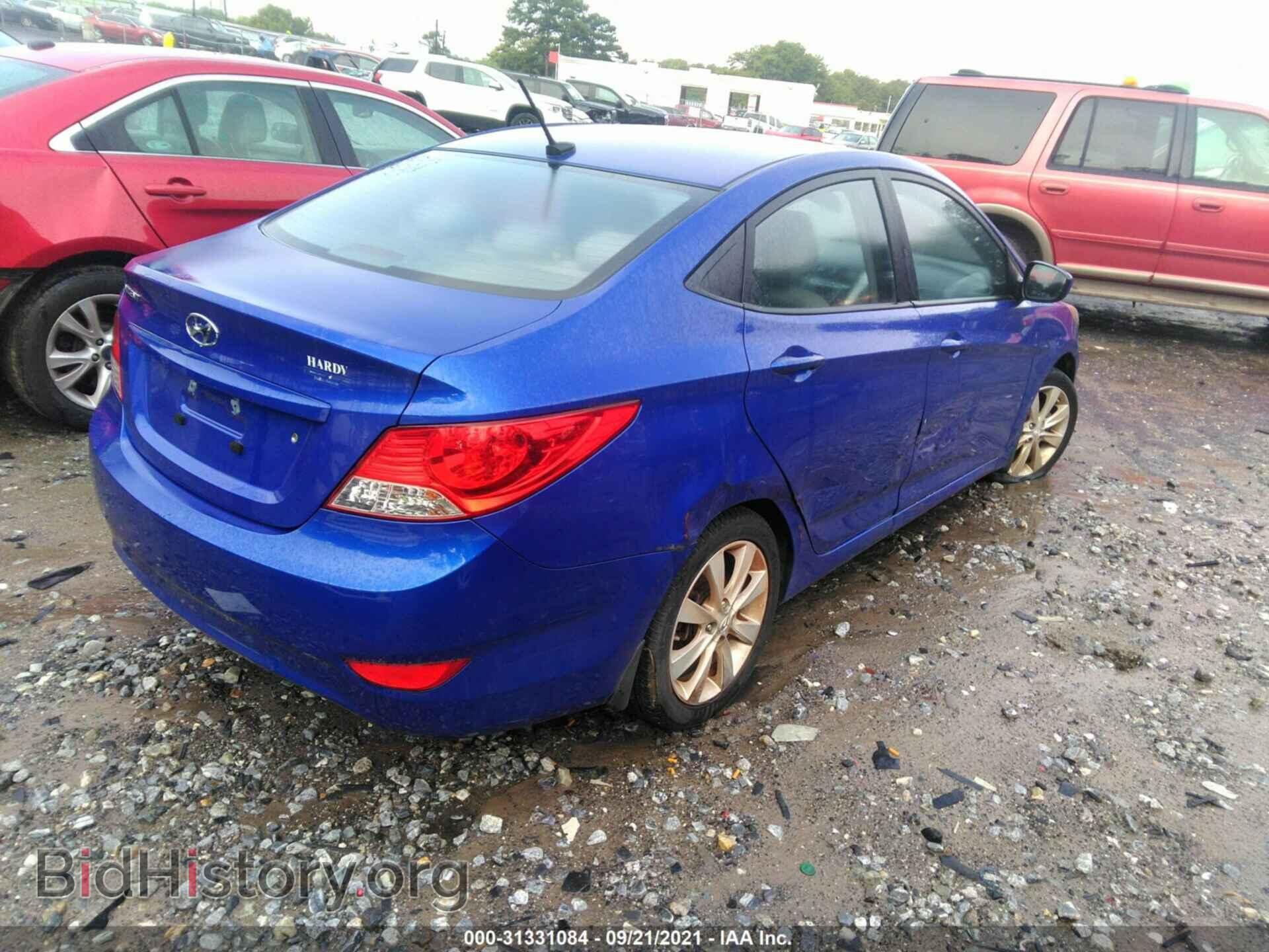 2013 HYUNDAI ACCENT - VIN: KMHCU4AE8DU569613 - Фото 4
