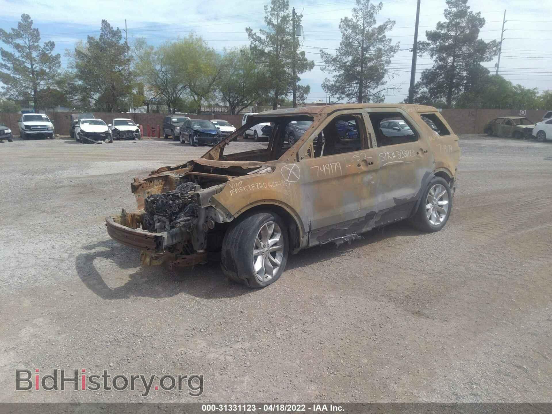 2013 FORD EXPLORER - VIN: 1FM5K7F82DGC24952 - Фото 2