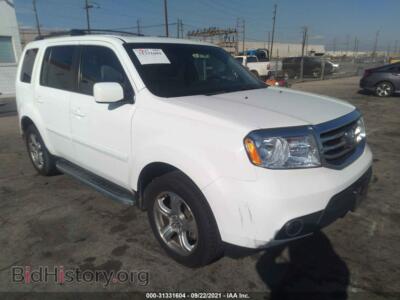 2014 Honda PILOT EX-L, white — VIN 5FNYF3H55EB013726, IAAI