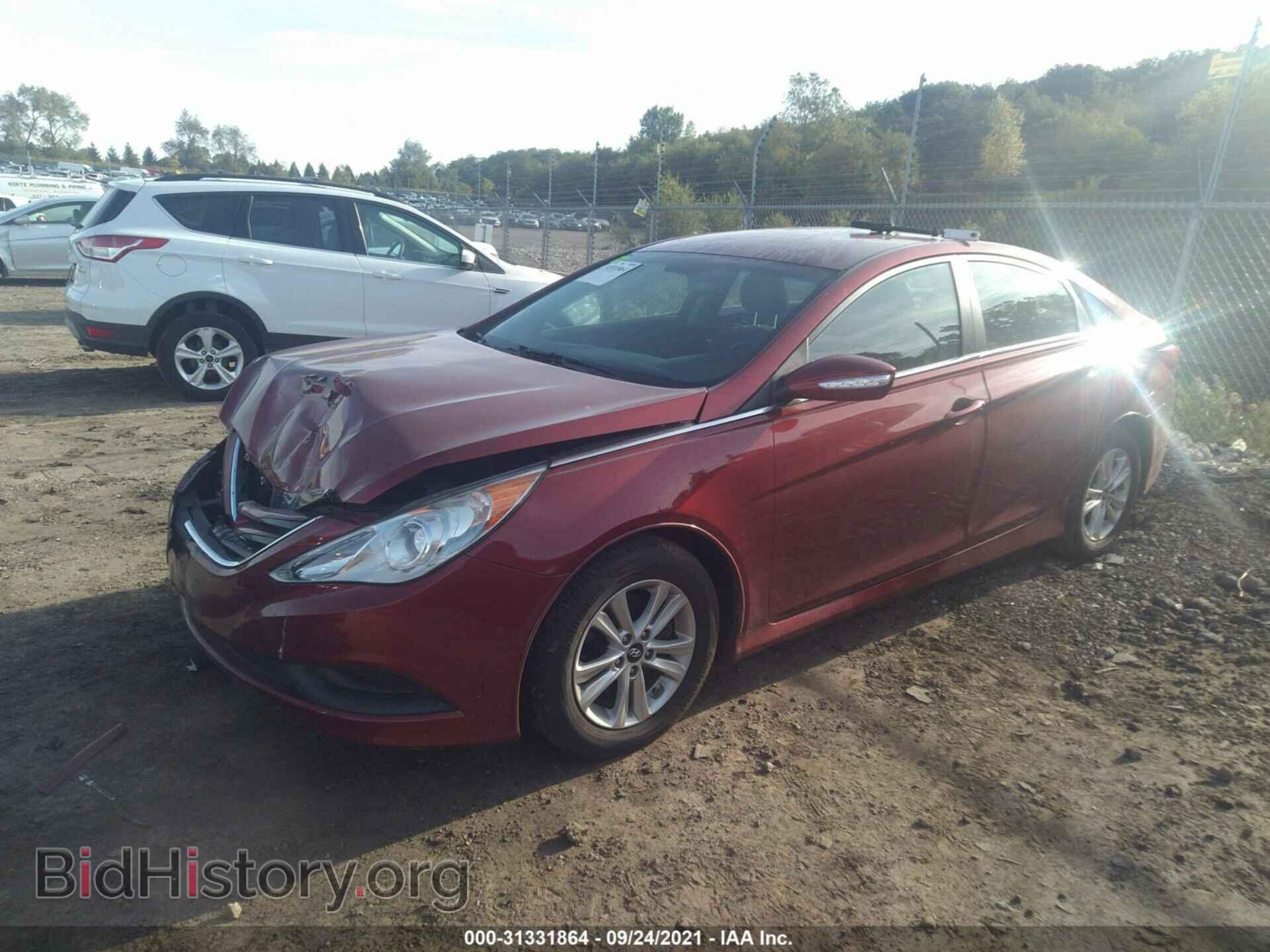 2014 HYUNDAI SONATA - VIN: 5NPEB4AC3EH834841 - Фото 2