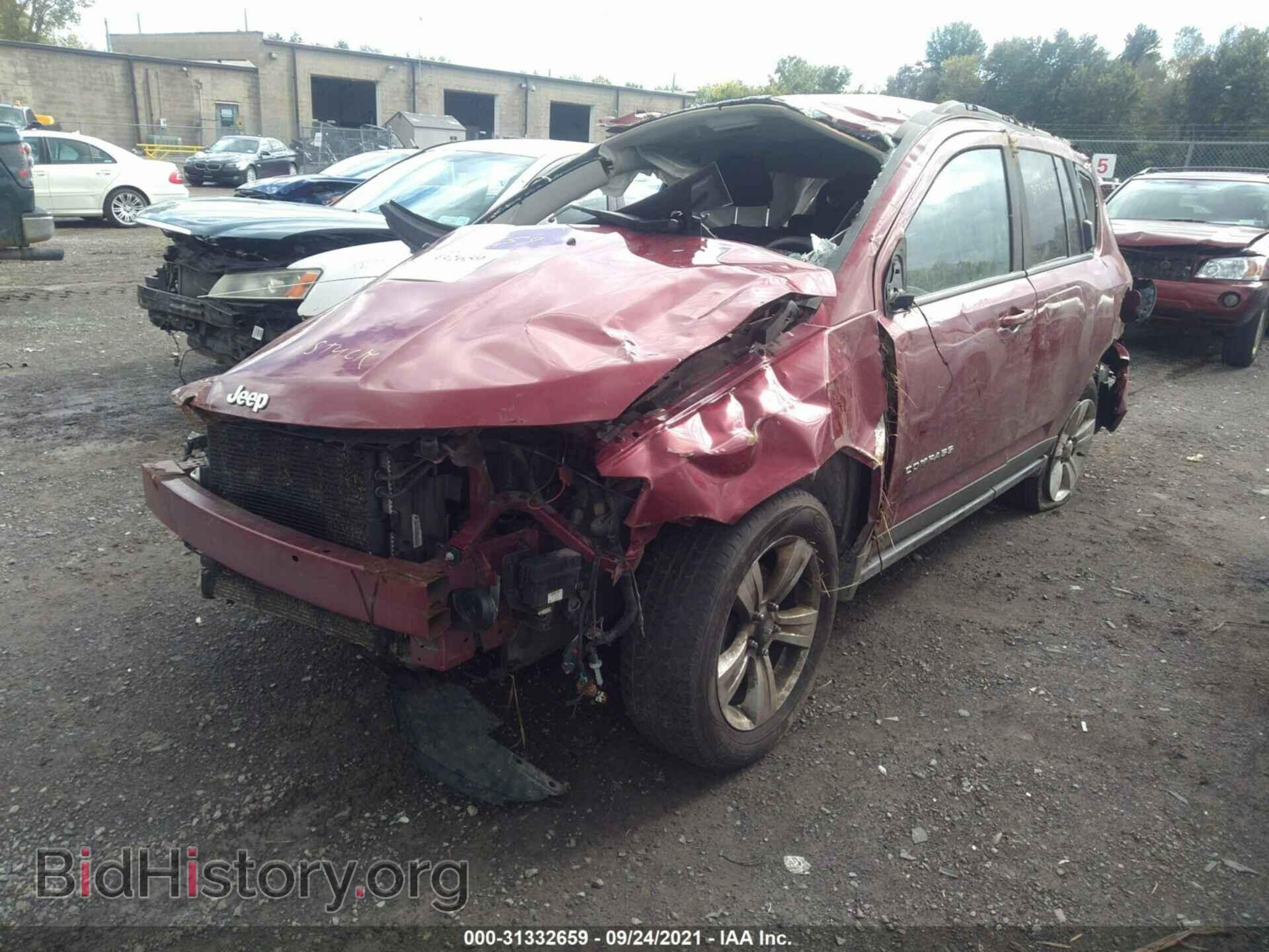 2016 JEEP COMPASS - VIN: 1C4NJDBB6GD535359 - Фото 2