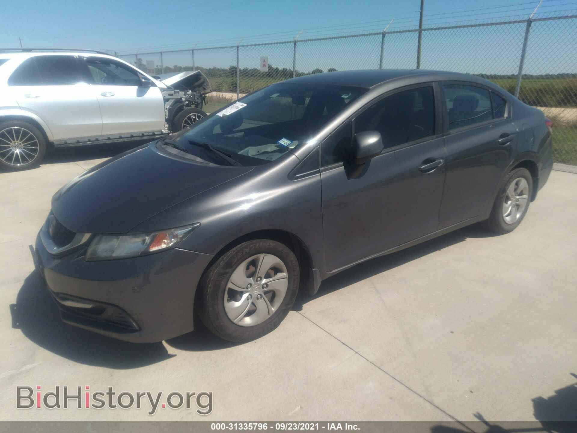 2013 HONDA CIVIC SDN - VIN: 2HGFB2F56DH553211 - Фото 2