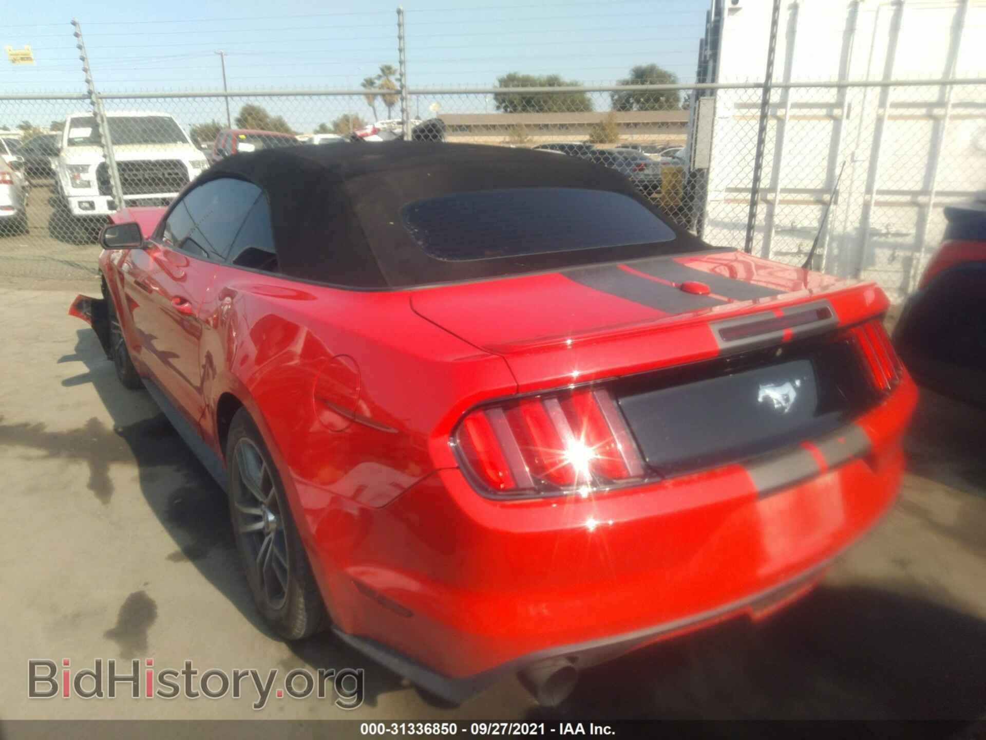 2016 FORD MUSTANG - VIN: 1FATP8UH1G5231922 - Фото 3