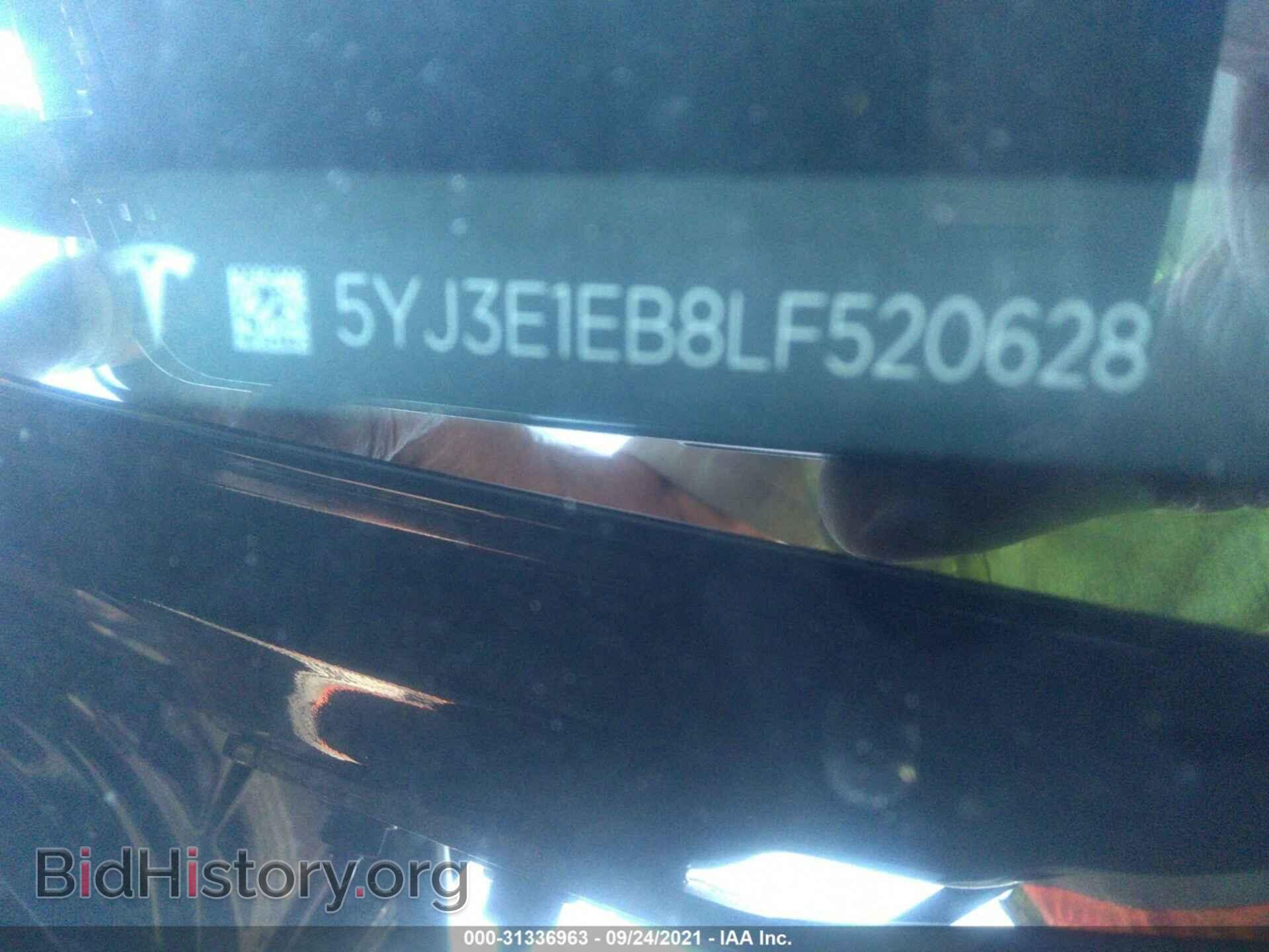 2020 TESLA MODEL 3 - VIN: 5YJ3E1EB8LF520628 - Фото 9
