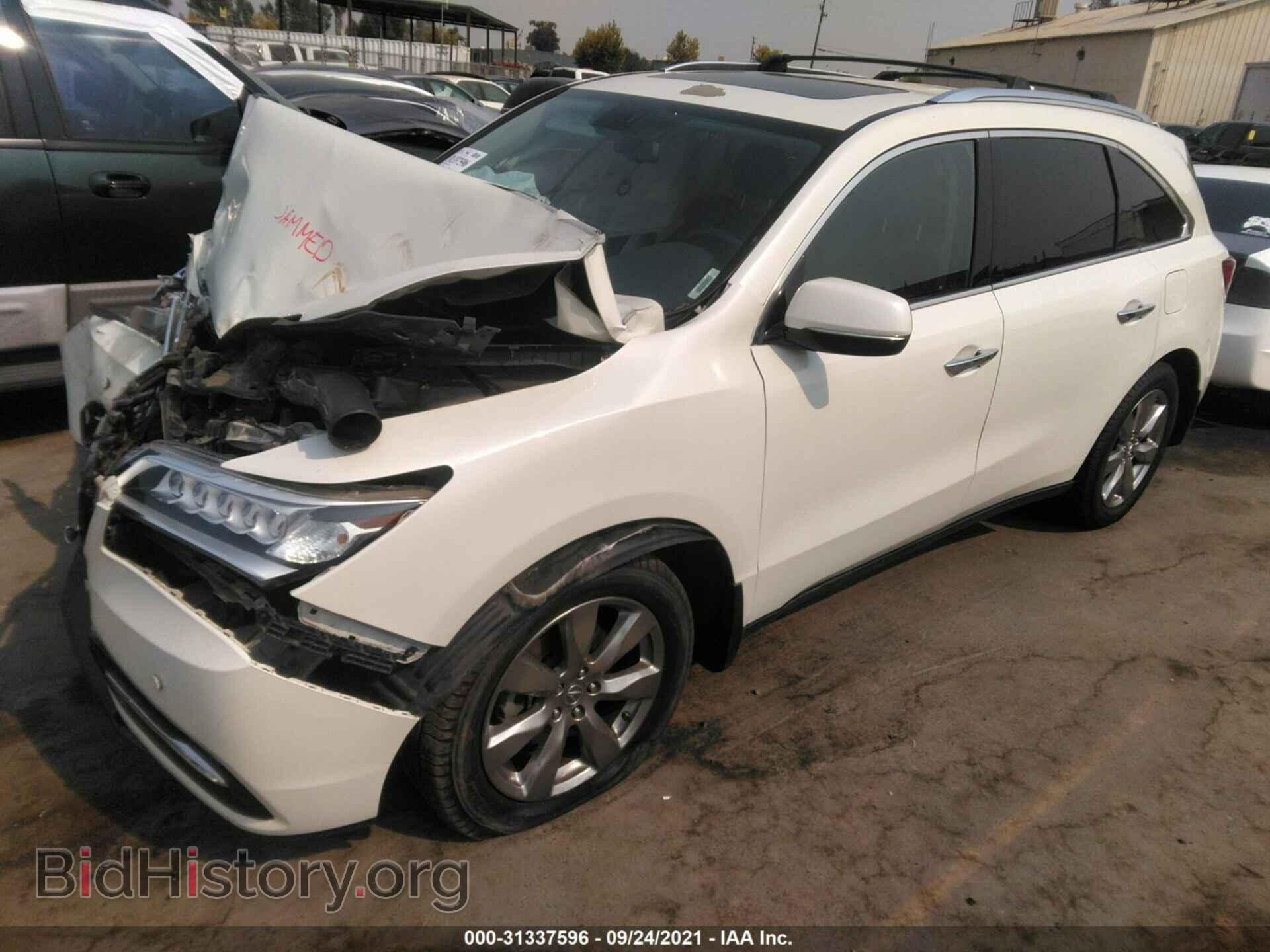 2014 ACURA MDX - VIN: 5FRYD4H8XEB022054 - Фото 2