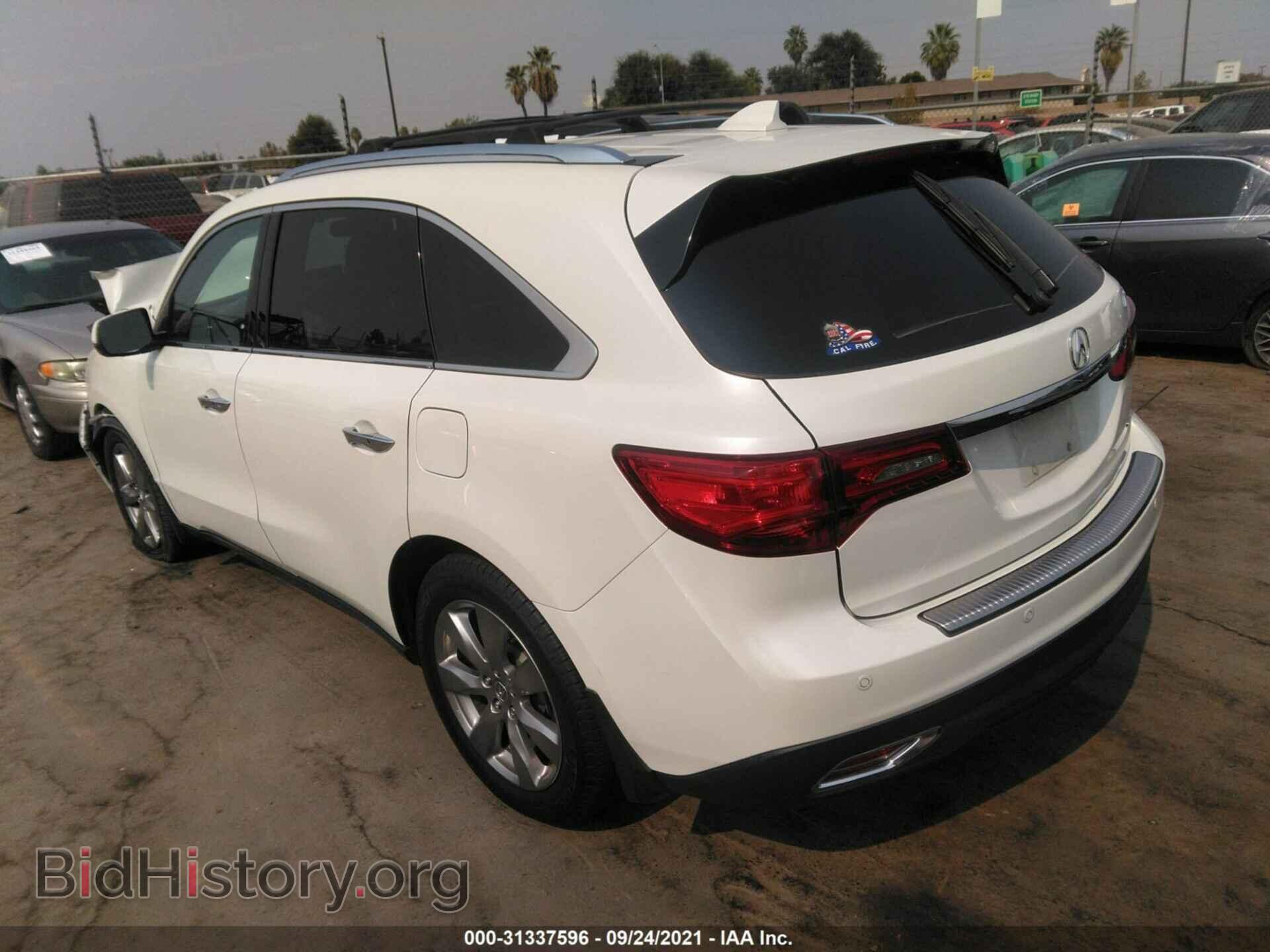 2014 ACURA MDX - VIN: 5FRYD4H8XEB022054 - Фото 3