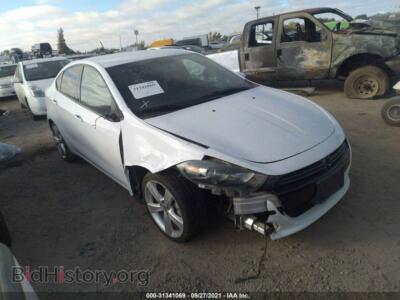 2014 Dodge DART GT, white — VIN 1C3CDFEB9ED672867, IAAI