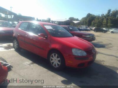 2007 Volkswagen RABBIT, red — VIN WVWBS71K37W204679, IAAI