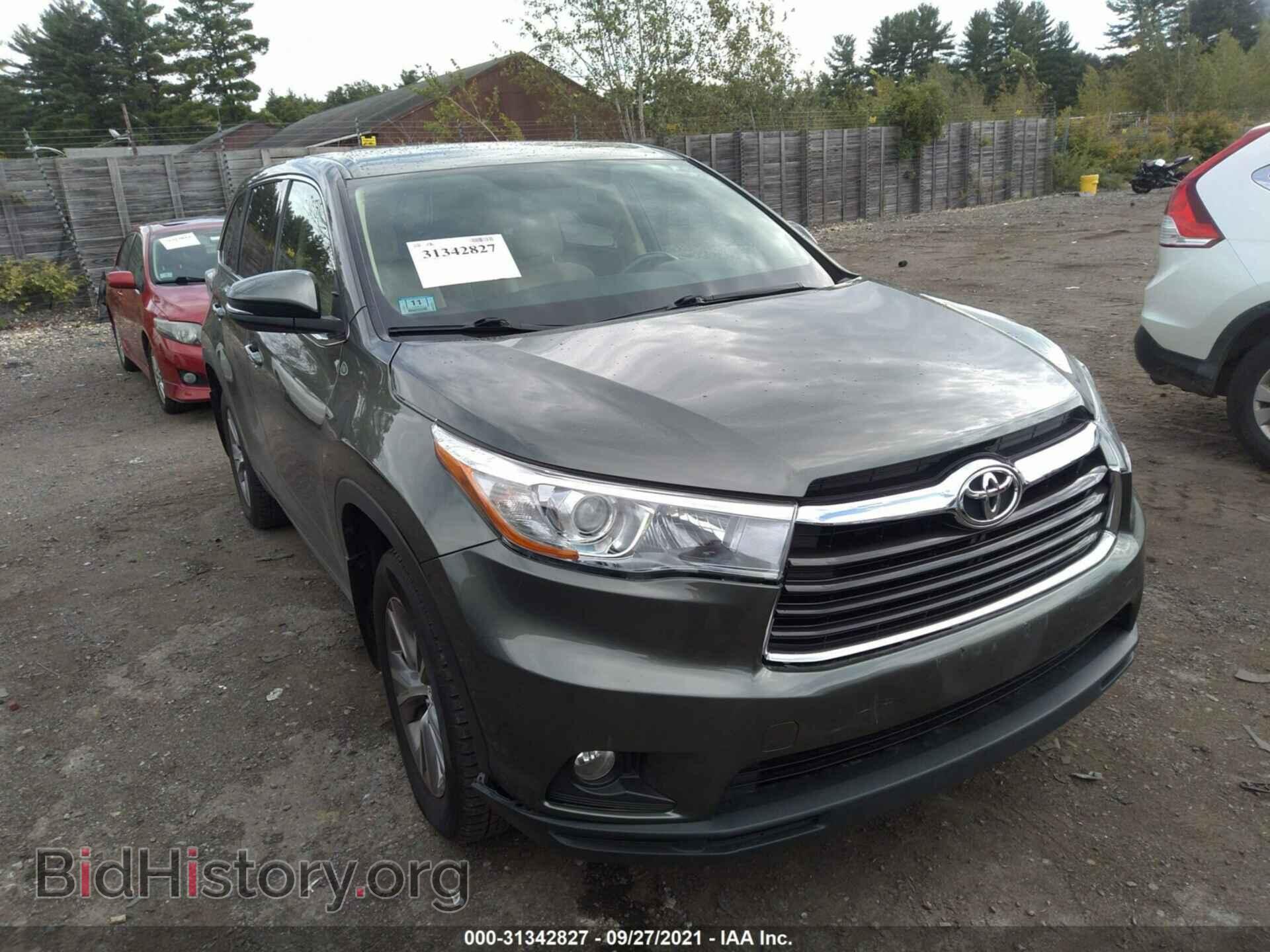 Фотография 5TDBKRFH2FS216846 - TOYOTA HIGHLANDER 2015