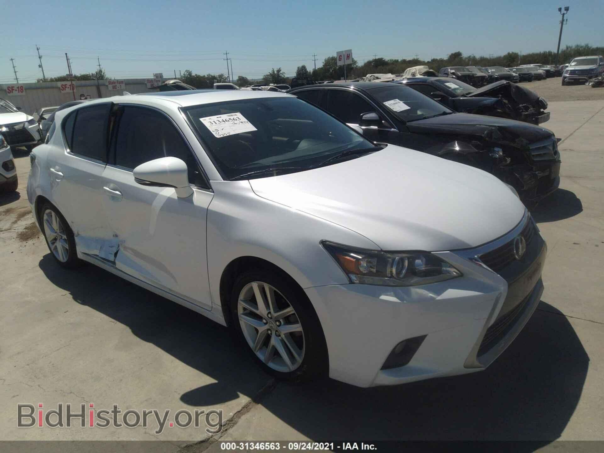 Фотография JTHKD5BHXE2173807 - LEXUS CT 200H 2014