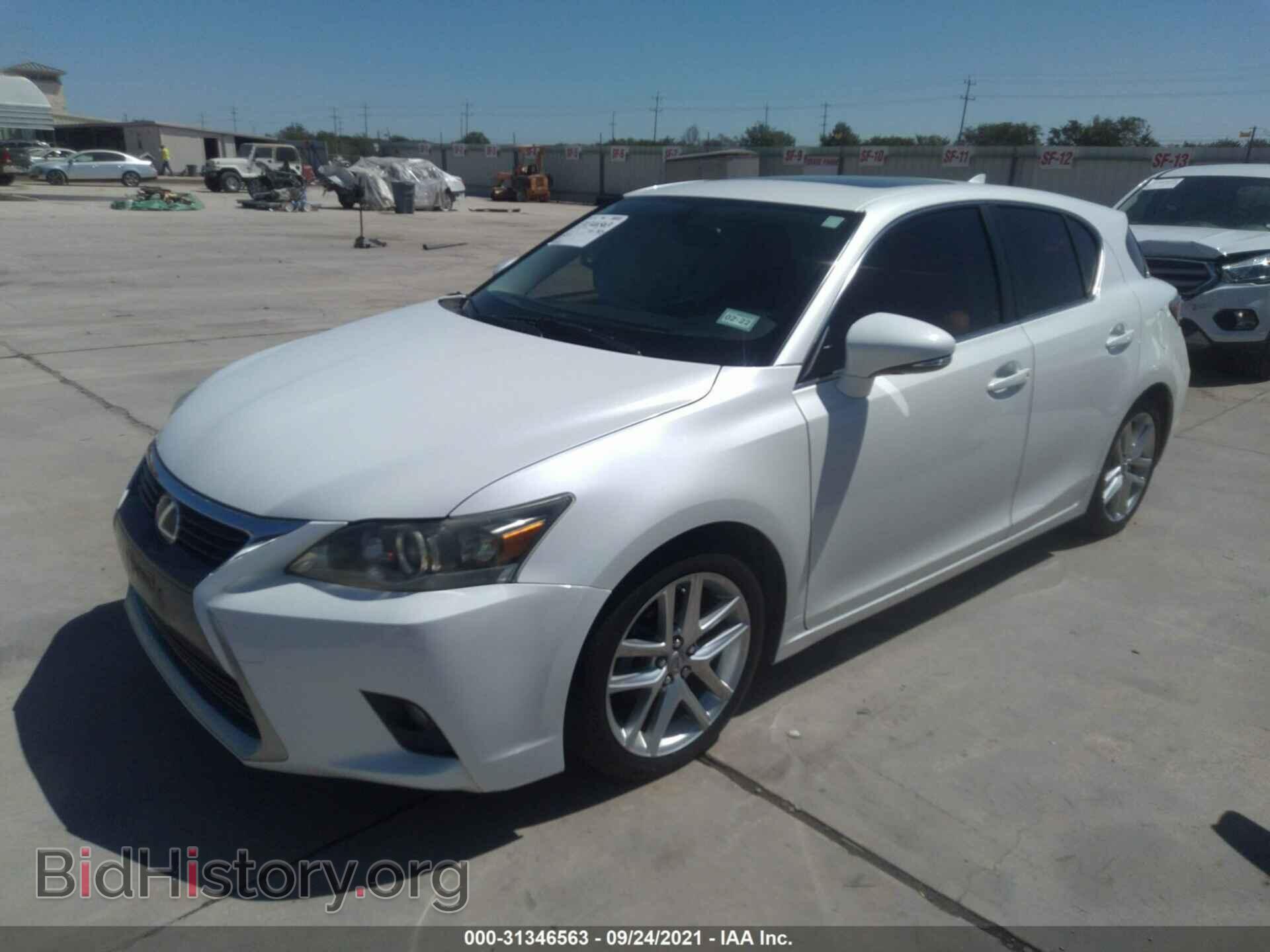 2014 LEXUS CT 200H - VIN: JTHKD5BHXE2173807 - Фото 2