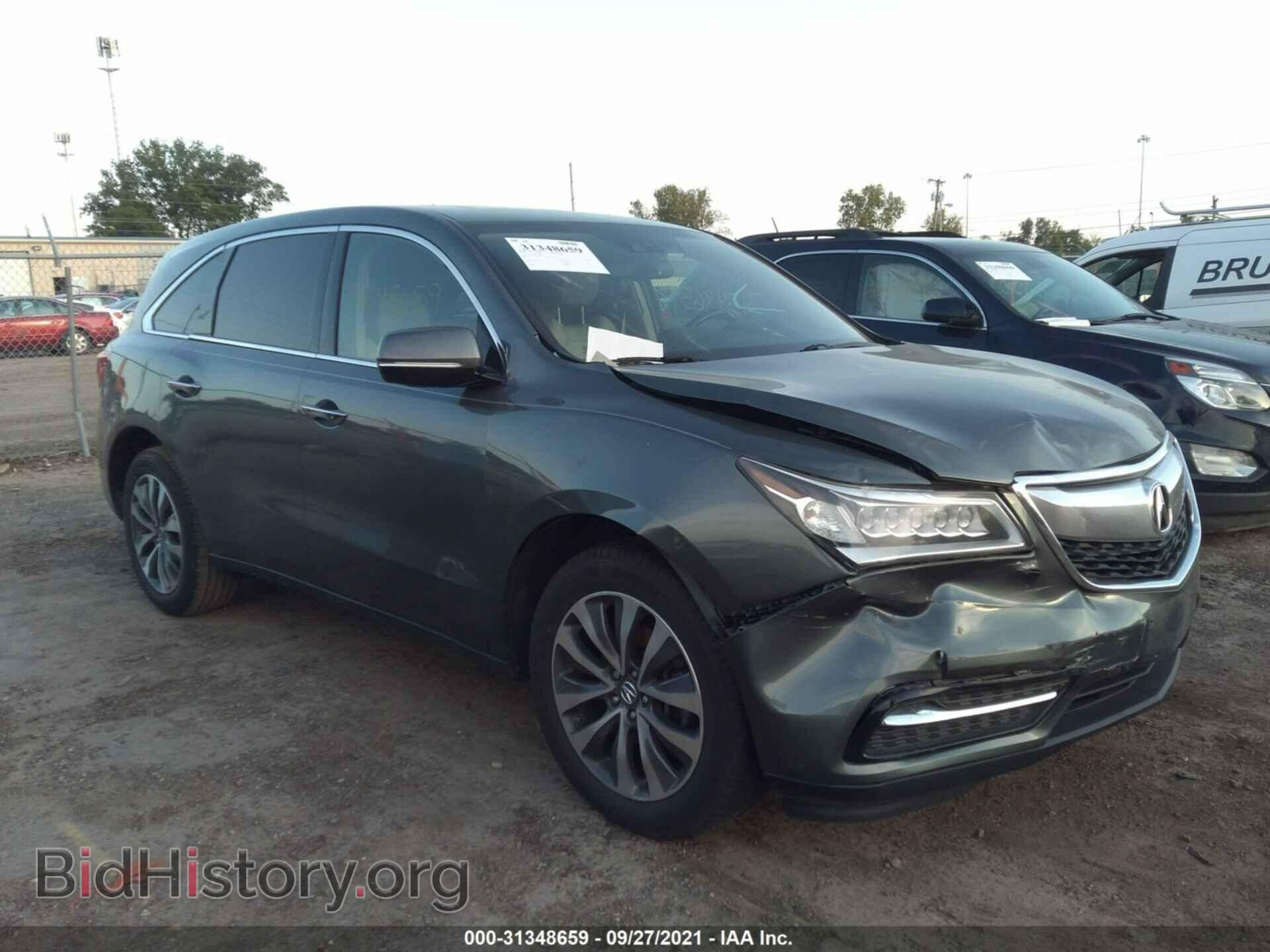 Photo 5FRYD3H60FB013969 - ACURA MDX 2015
