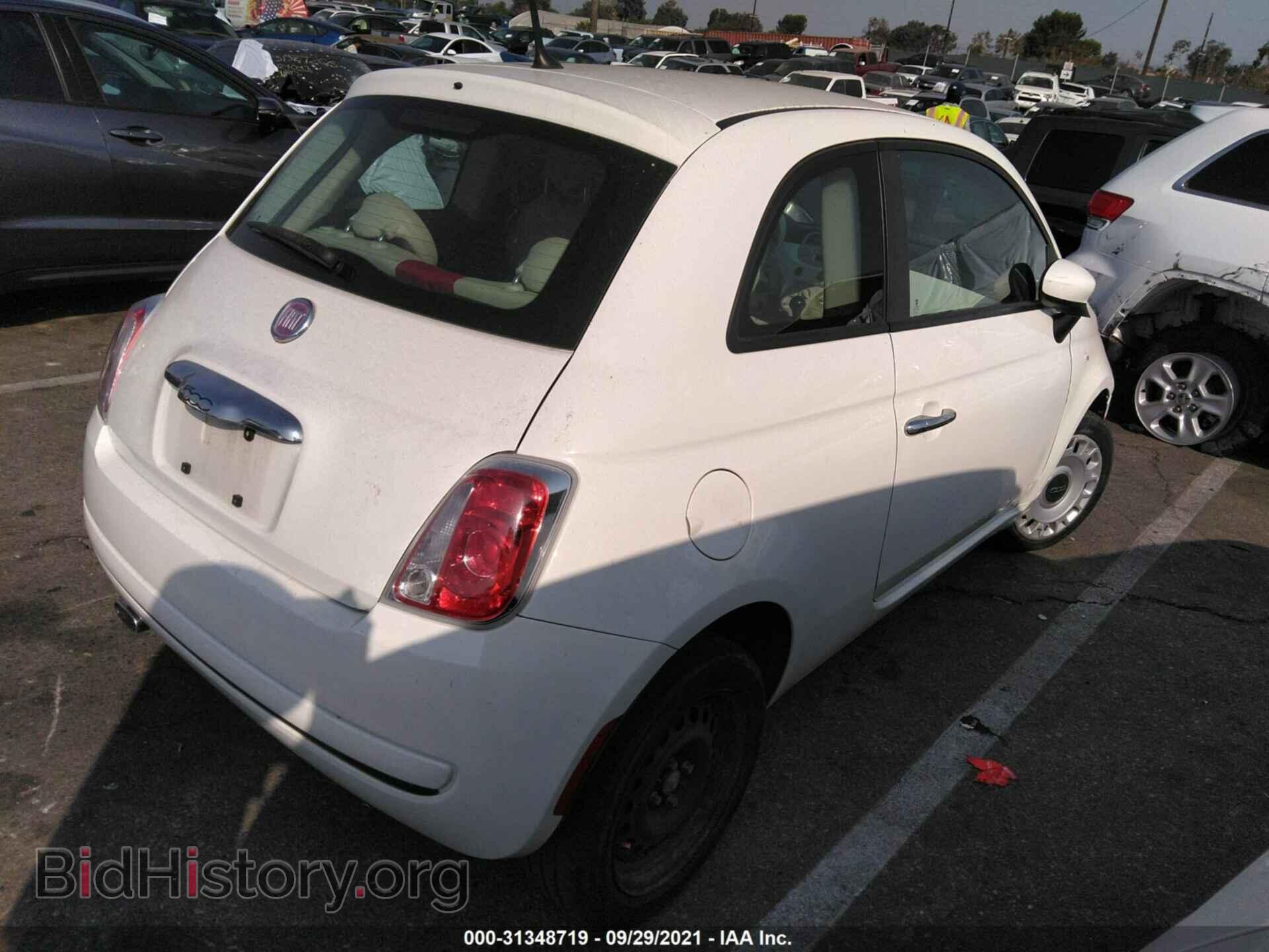 2012 FIAT 500 - VIN: 3C3CFFAR8CT302000 - Фото 4