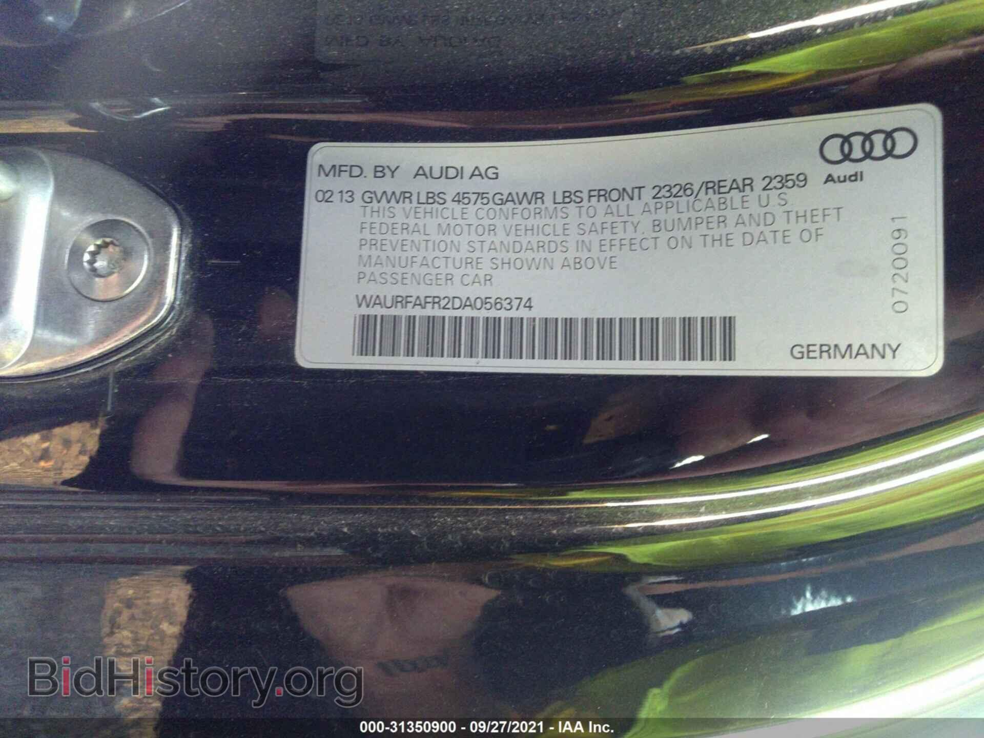 2013 AUDI A5 - VIN: WAURFAFR2DA056374 - Photo 9