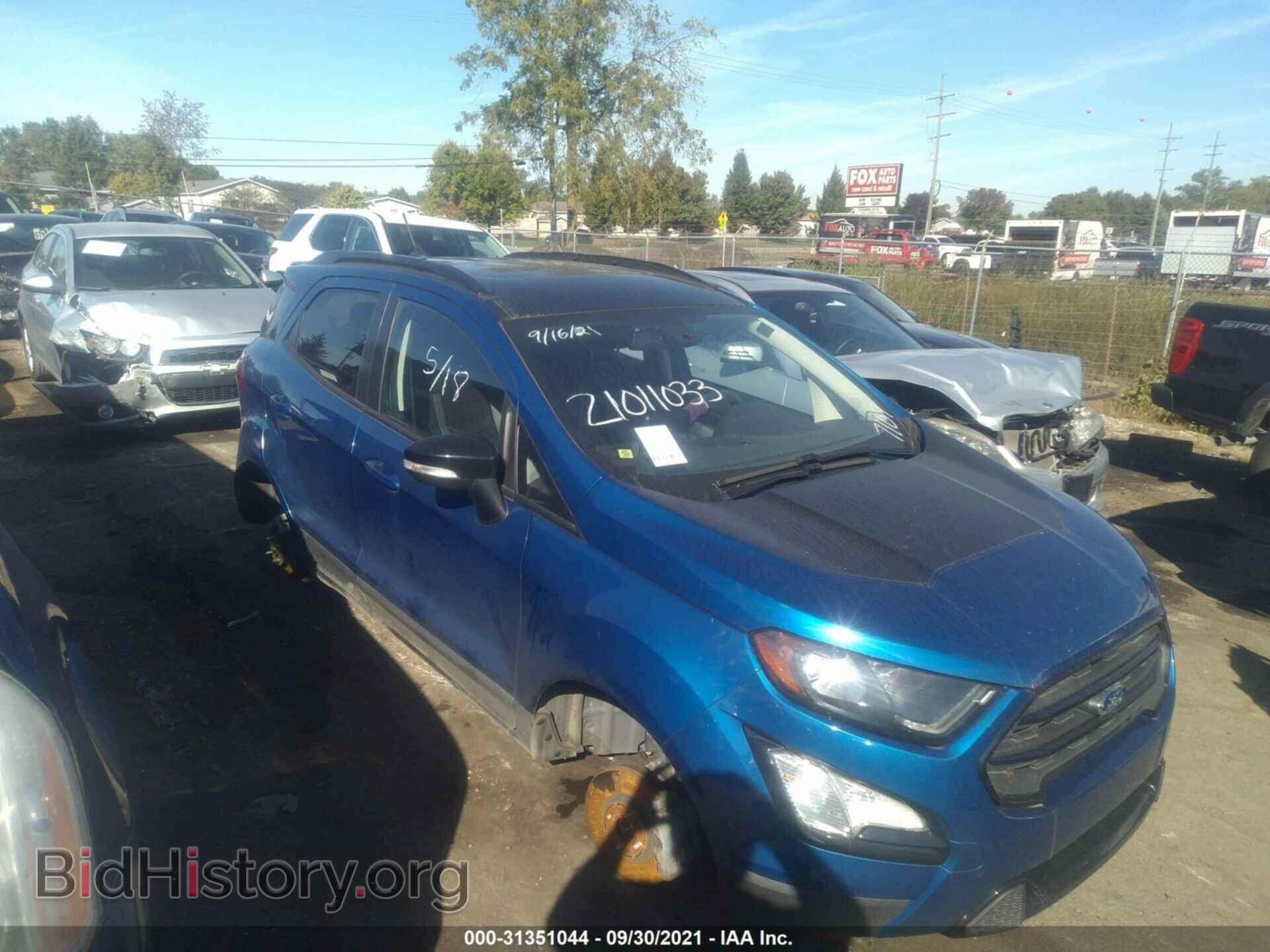Photo MAJ6S3JL2LC317107 - FORD ECOSPORT 2020