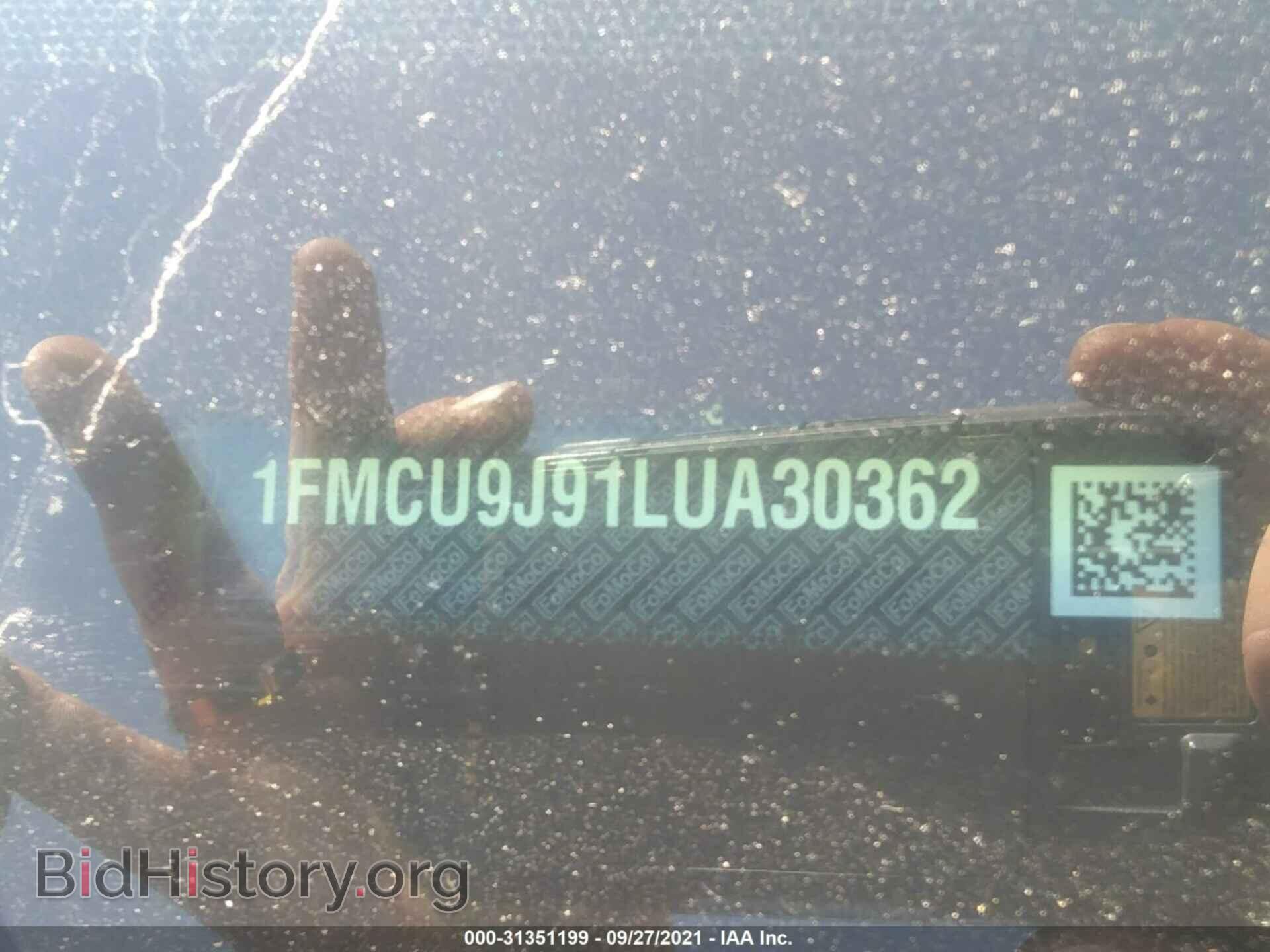 2020 FORD ESCAPE - VIN: 1FMCU9J91LUA30362 - Фото 9