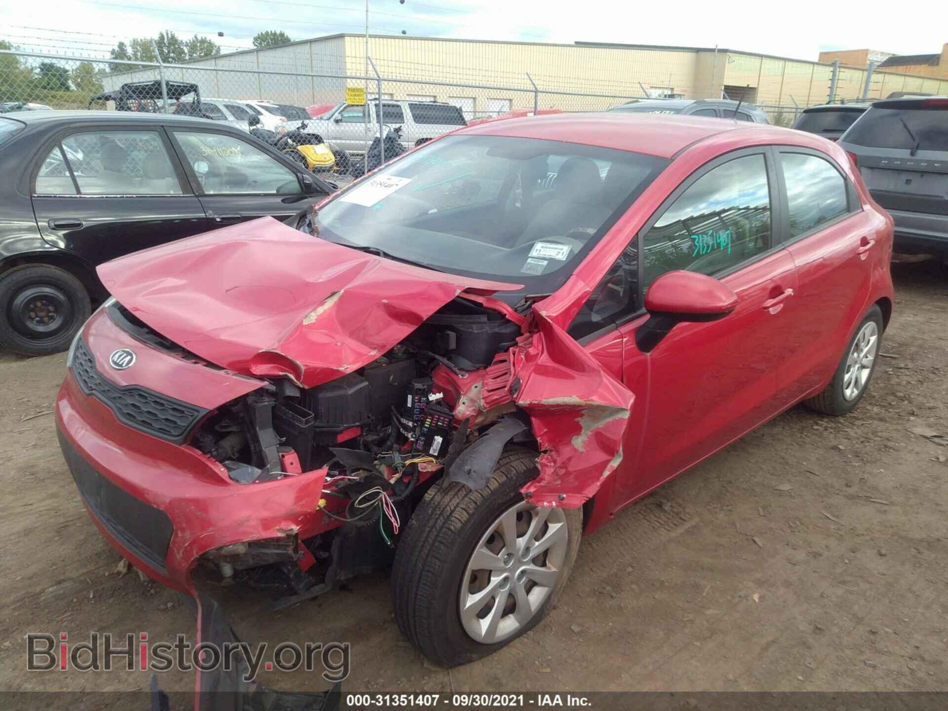 2012 KIA RIO - VIN: KNADM5A3XC6013672 - Фото 2