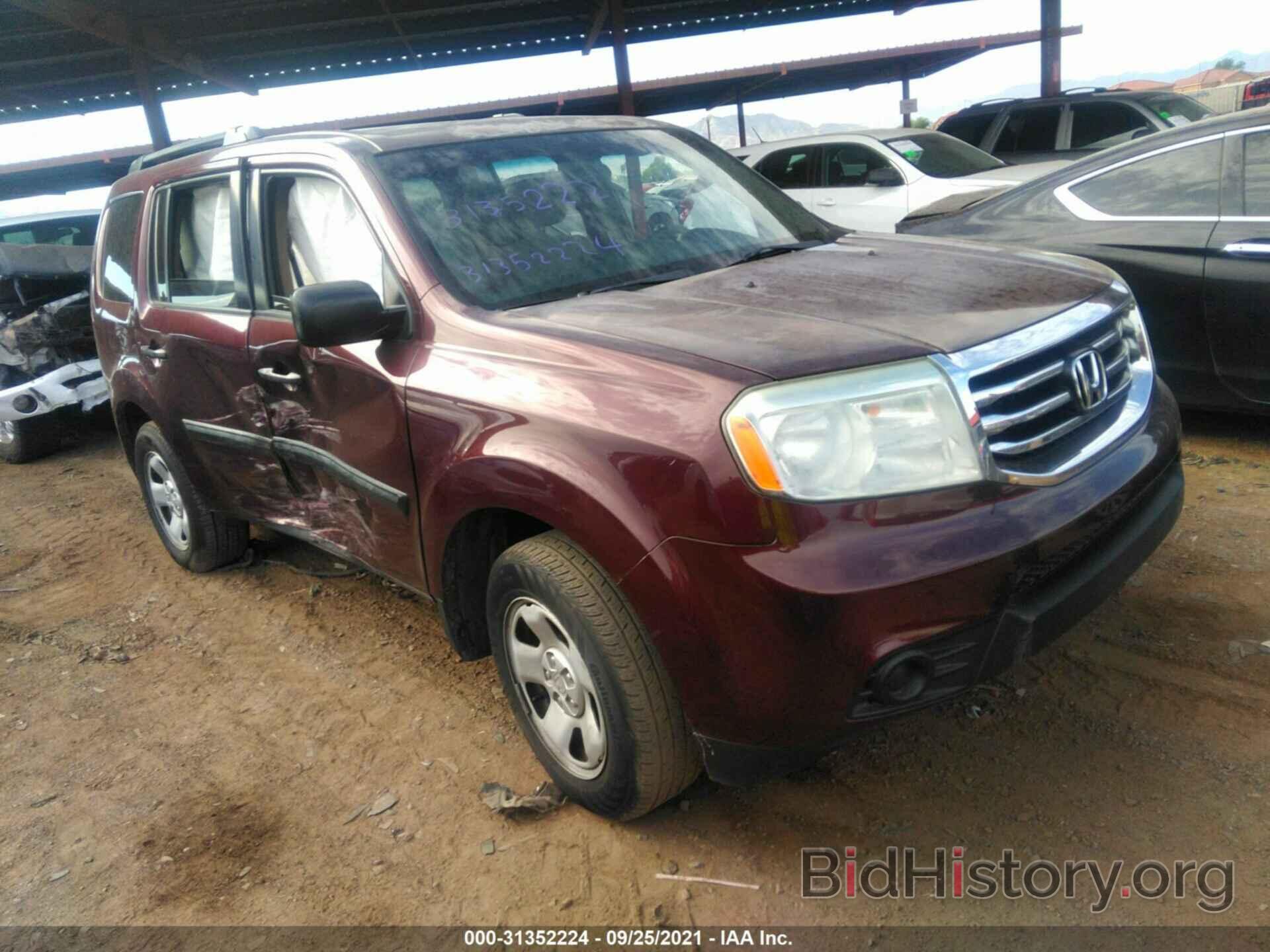 Photo 5FNYF3H26EB014440 - HONDA PILOT 2014