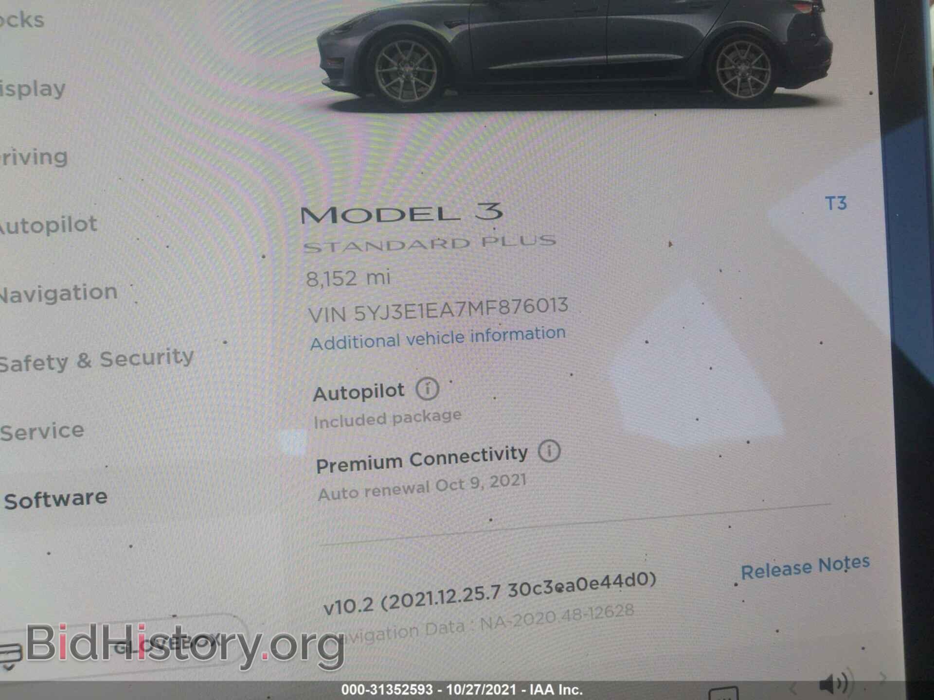 2021 TESLA MODEL 3 - VIN: 5YJ3E1EA7MF876013 - Photo 7