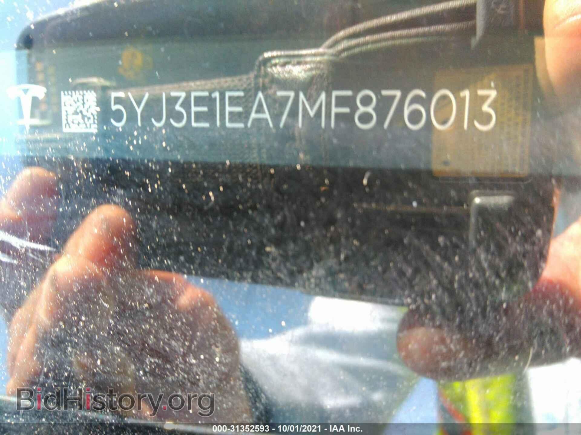 2021 TESLA MODEL 3 - VIN: 5YJ3E1EA7MF876013 - Photo 9