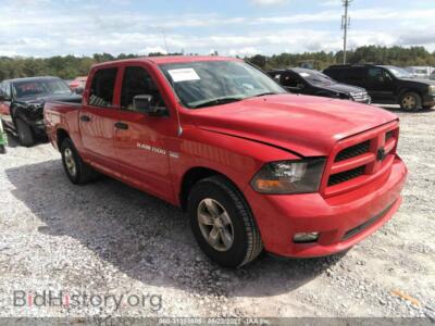 2012 RAM 1500 Express, красный — VIN 1C6RD6KT3CS236583, IAAI