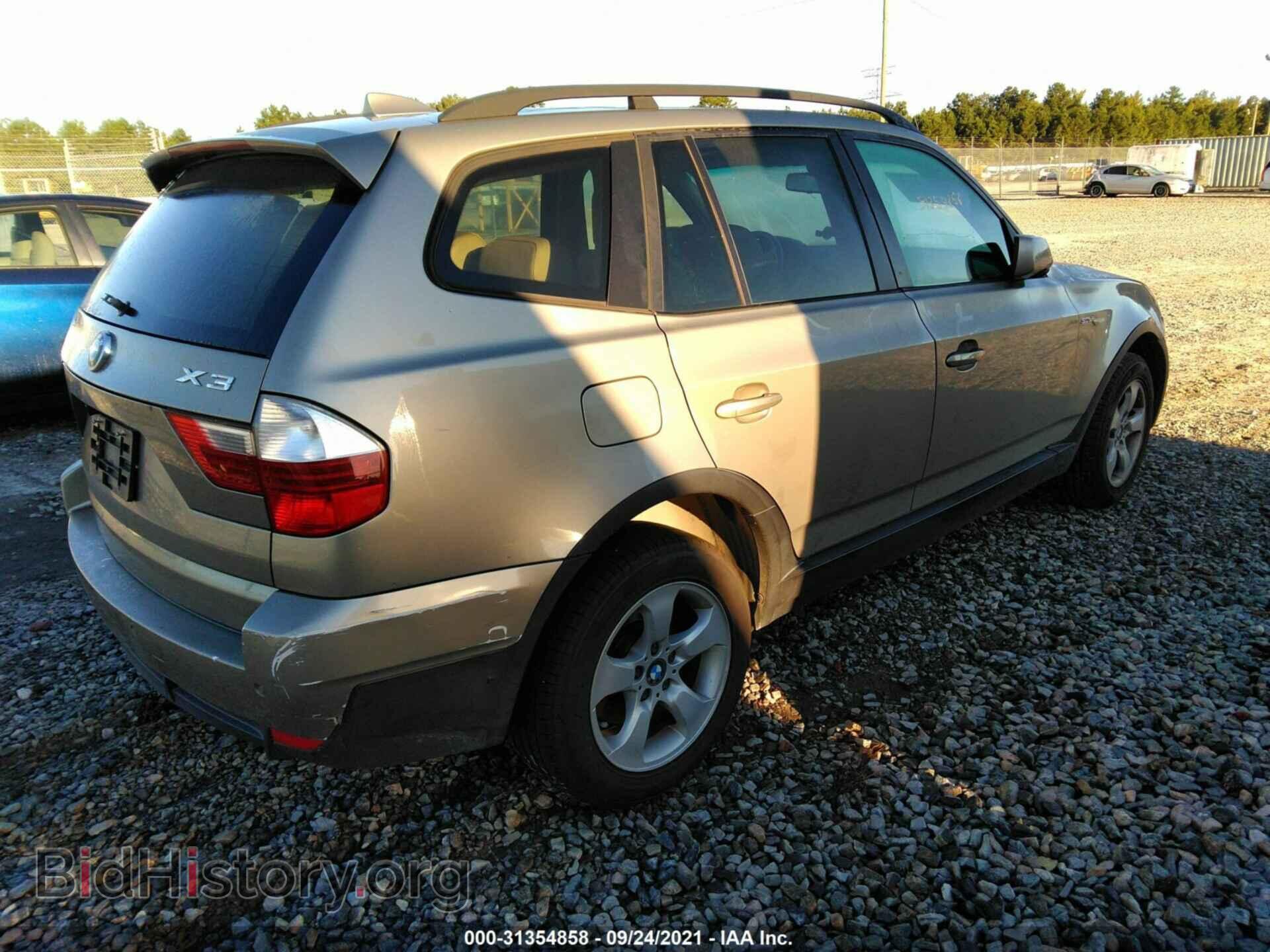 2007 BMW X3 - VIN: WBXPC93487WF12269 - Фото 4