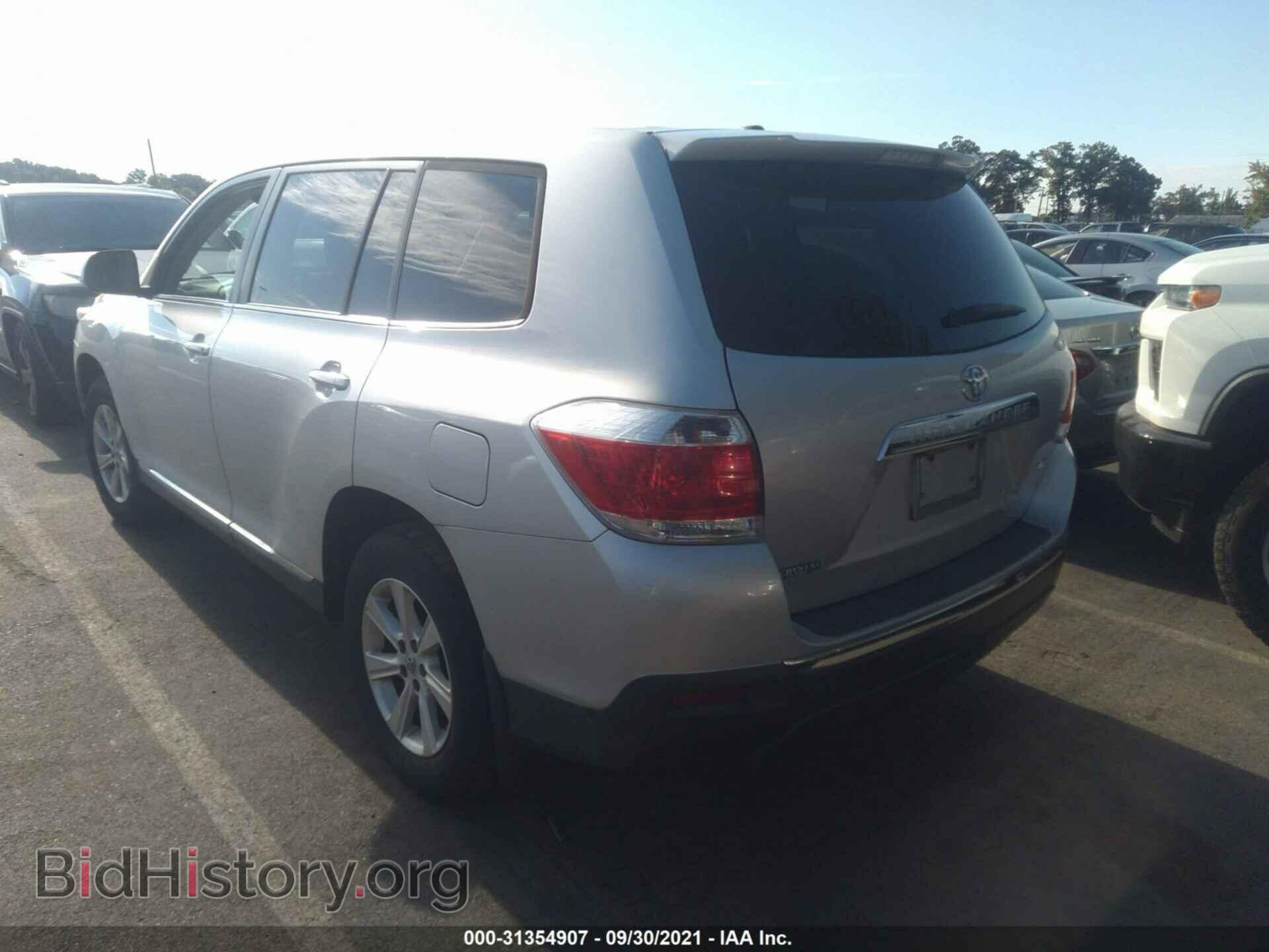 2012 TOYOTA HIGHLANDER - VIN: 5TDBK3EH9CS103129 - Фото 3