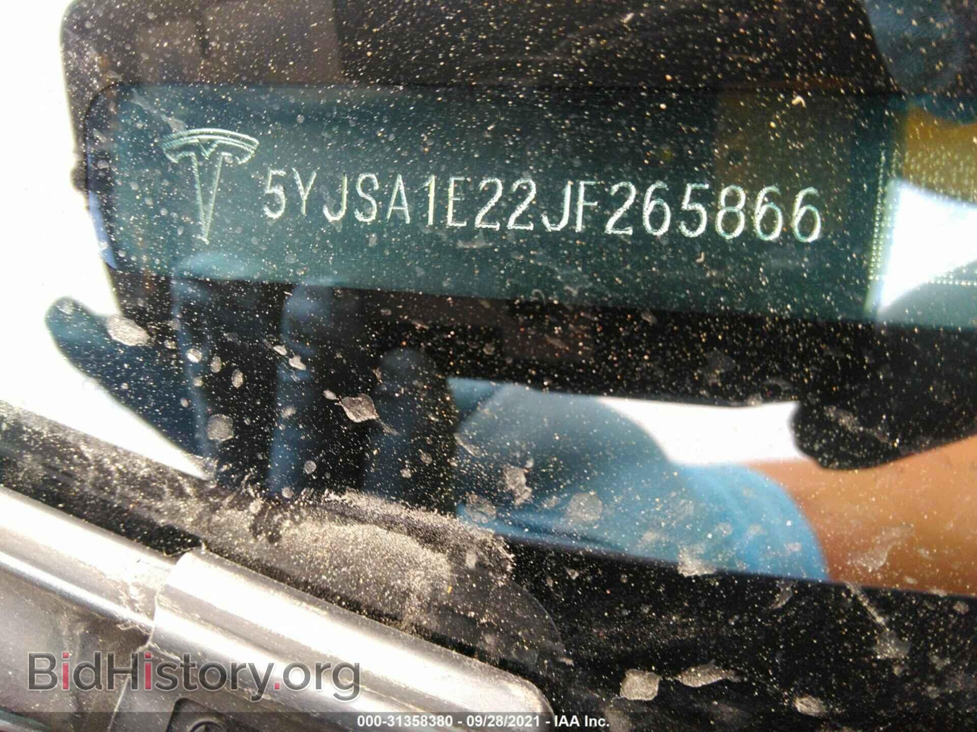 2018 TESLA MODEL S - VIN: 5YJSA1E22JF265866 - Photo 9