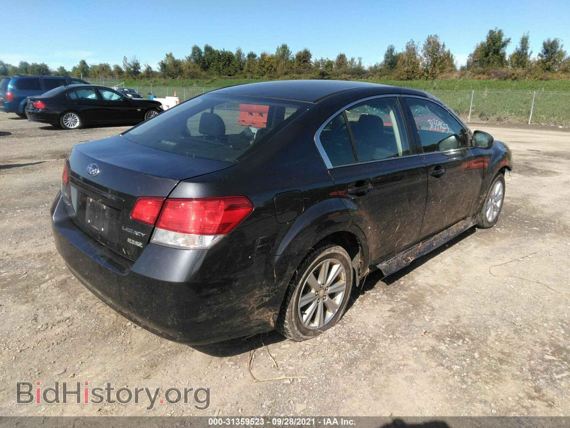 2012 SUBARU LEGACY - VIN: 4S3BMBC65C3013192 - Фото 4