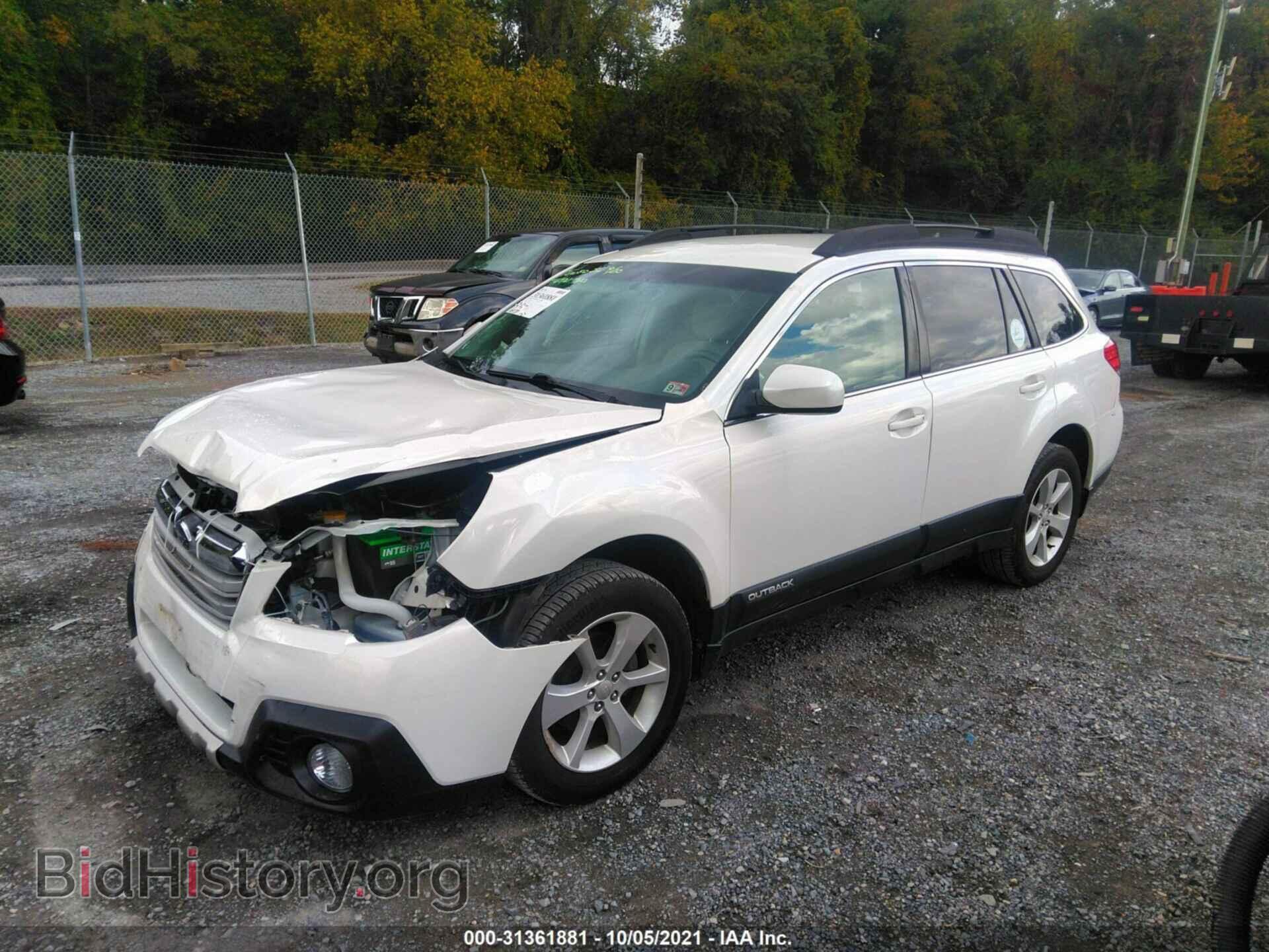 2014 SUBARU OUTBACK - VIN: 4S4BRCCC7E3328622 - Фото 2