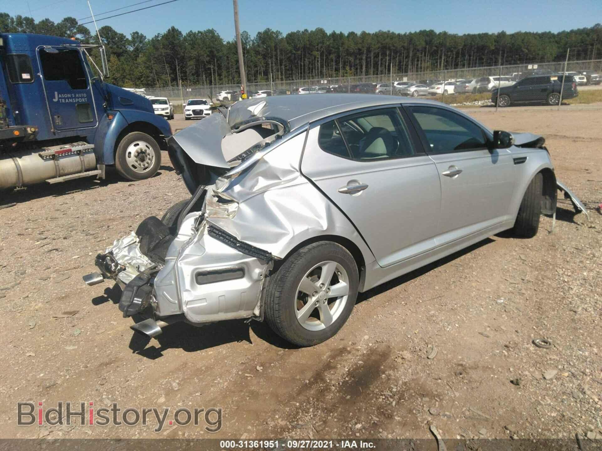 2014 KIA OPTIMA - VIN: KNAGM4A76E5478310 - Фото 4
