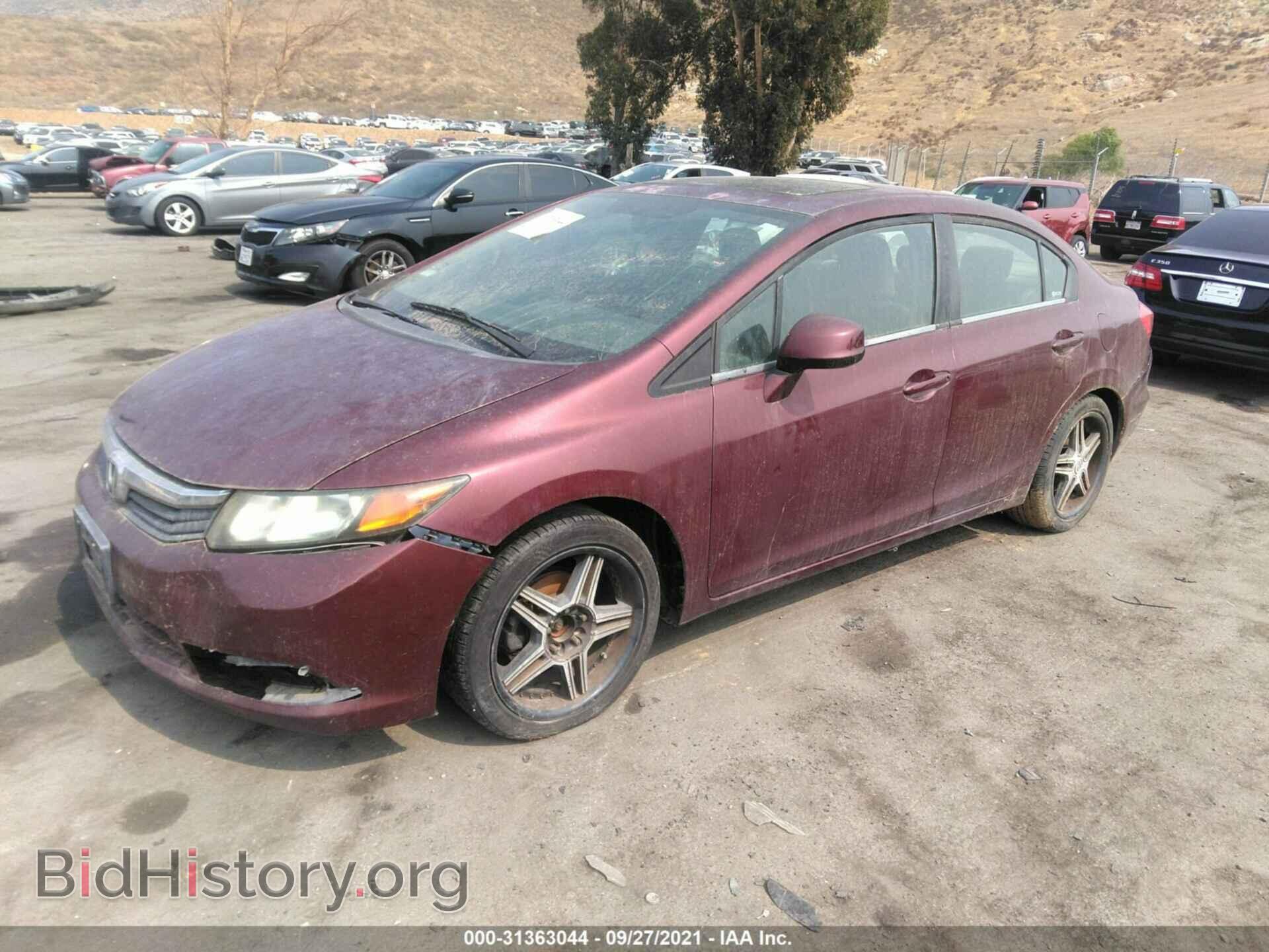 2012 HONDA CIVIC SDN - VIN: 2HGFB2F86CH512697 - Фото 2