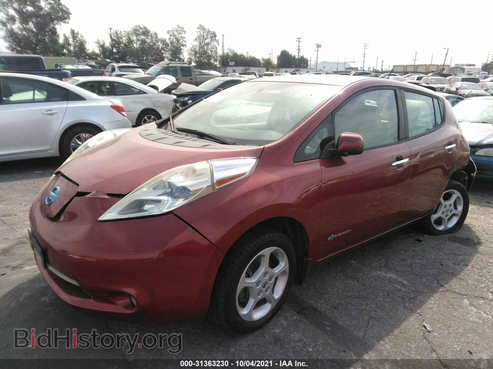 2013 NISSAN LEAF - VIN: 1N4AZ0CP0DC408477 - Фото 2