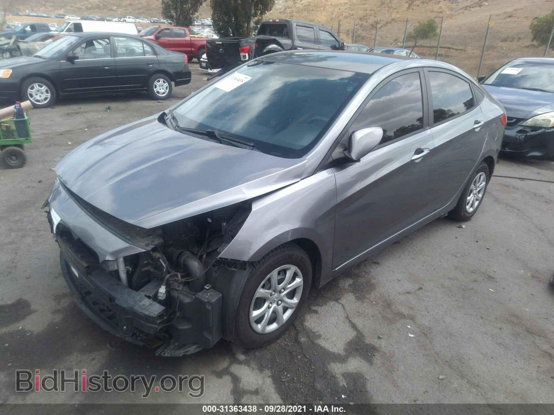 2014 HYUNDAI ACCENT - VIN: KMHCT4AE7EU709588 - Фото 2