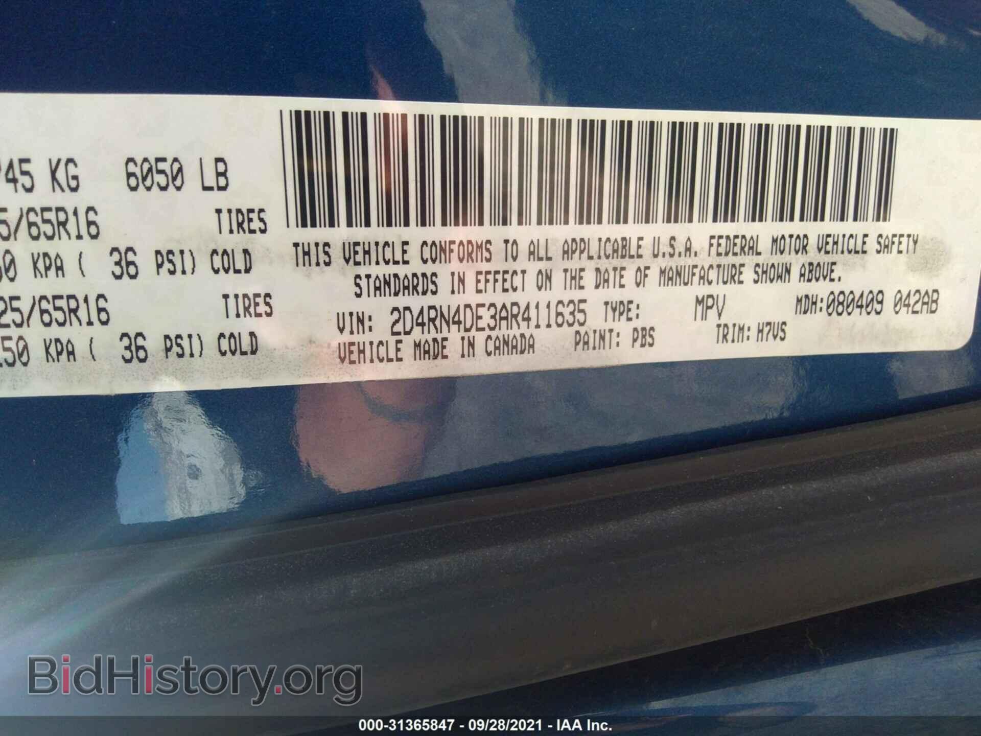 2010 DODGE GRAND CARAVAN - VIN: 2D4RN4DE3AR411635 - Фото 9
