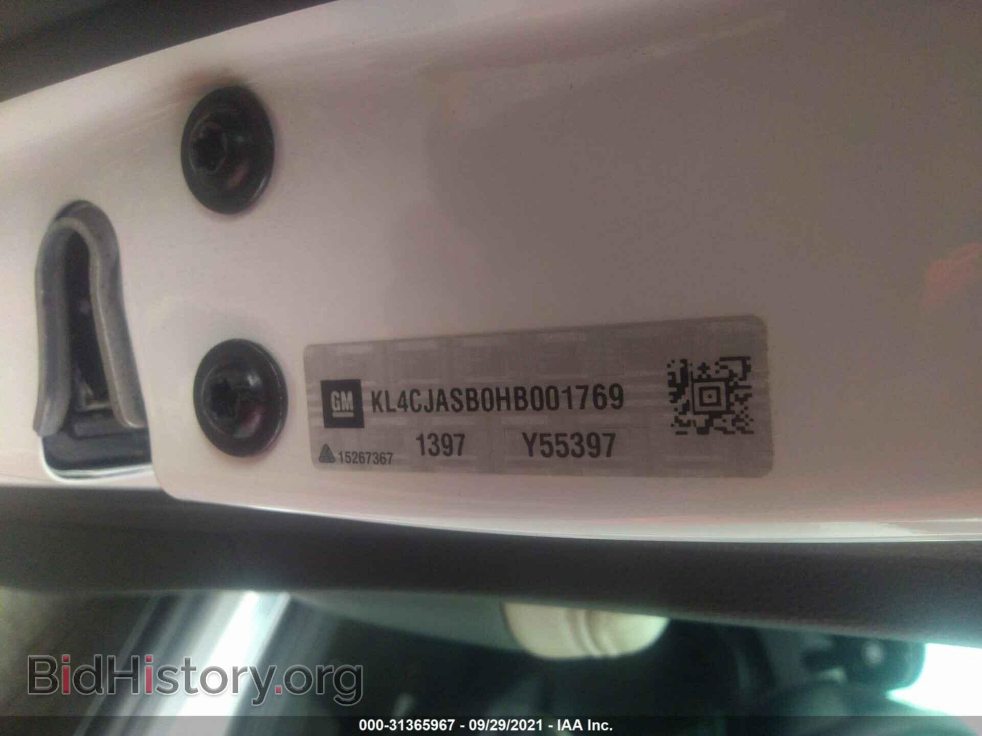2017 BUICK ENCORE - VIN: KL4CJASB0HB001769 - Photo 9