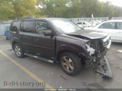 2013 Honda PILOT EX-L, серый — VIN 5FNYF4H52DB022811, IAAI
