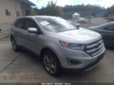 2017 Ford EDGE Titanium, silver — VIN 2FMPK4K8XHBC50824, IAAI